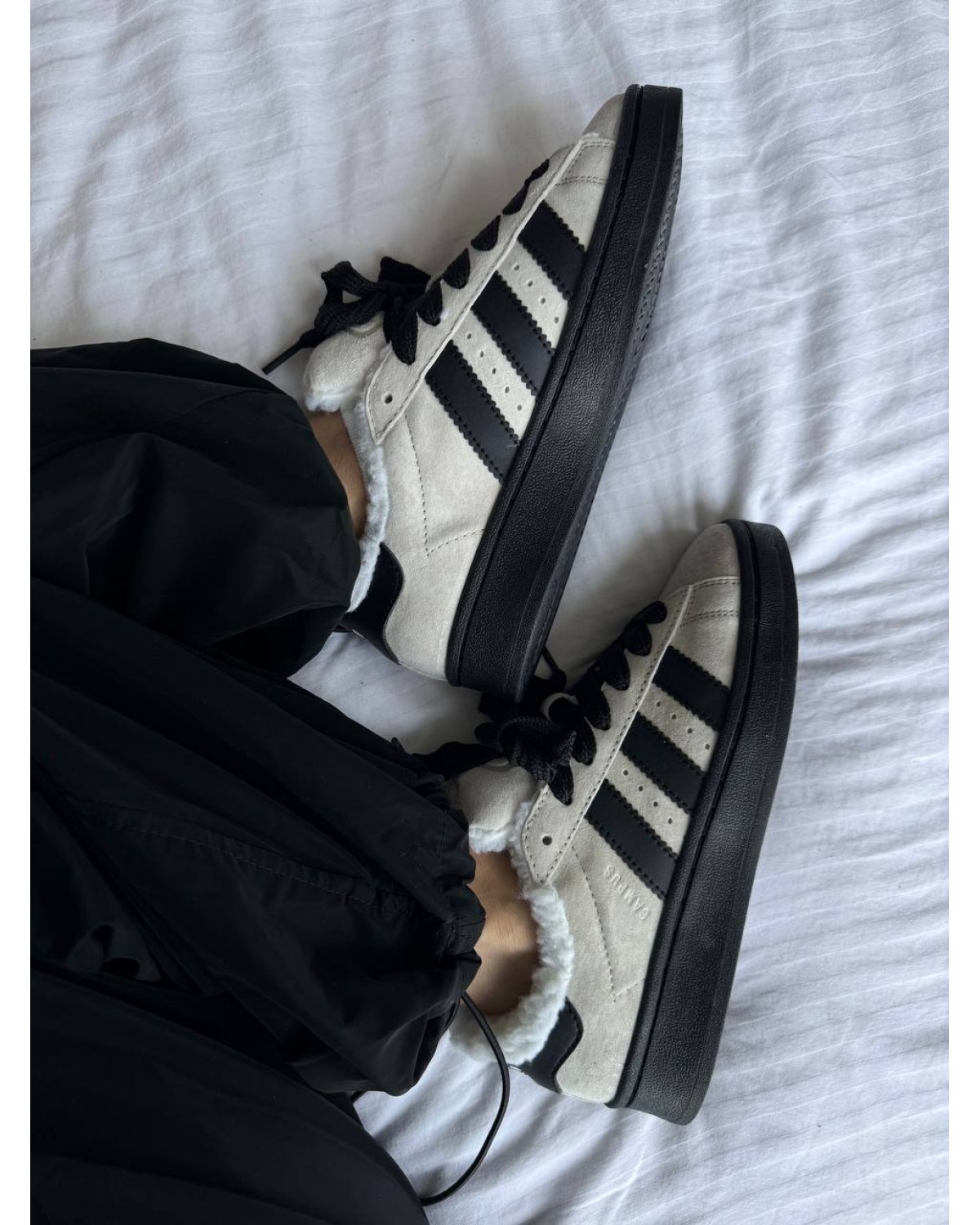 Adidas Campus Grey/Black Sole Fur