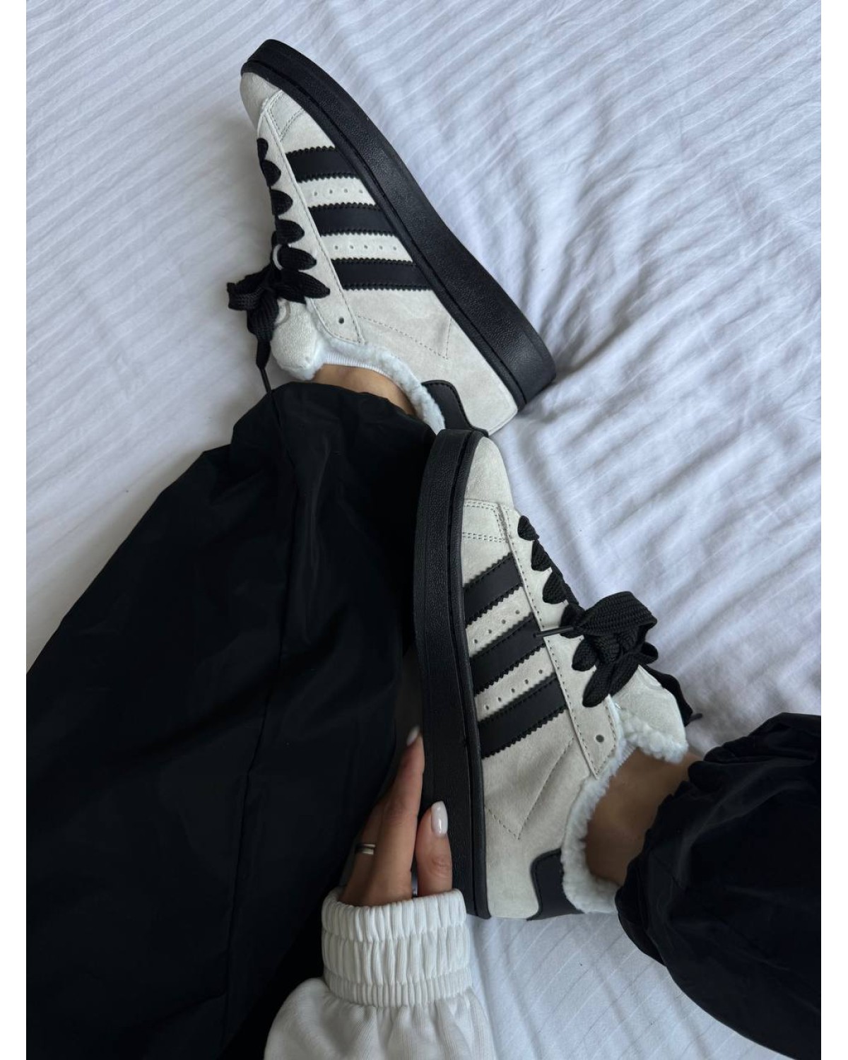 Adidas Campus Grey/Black Sole Fur