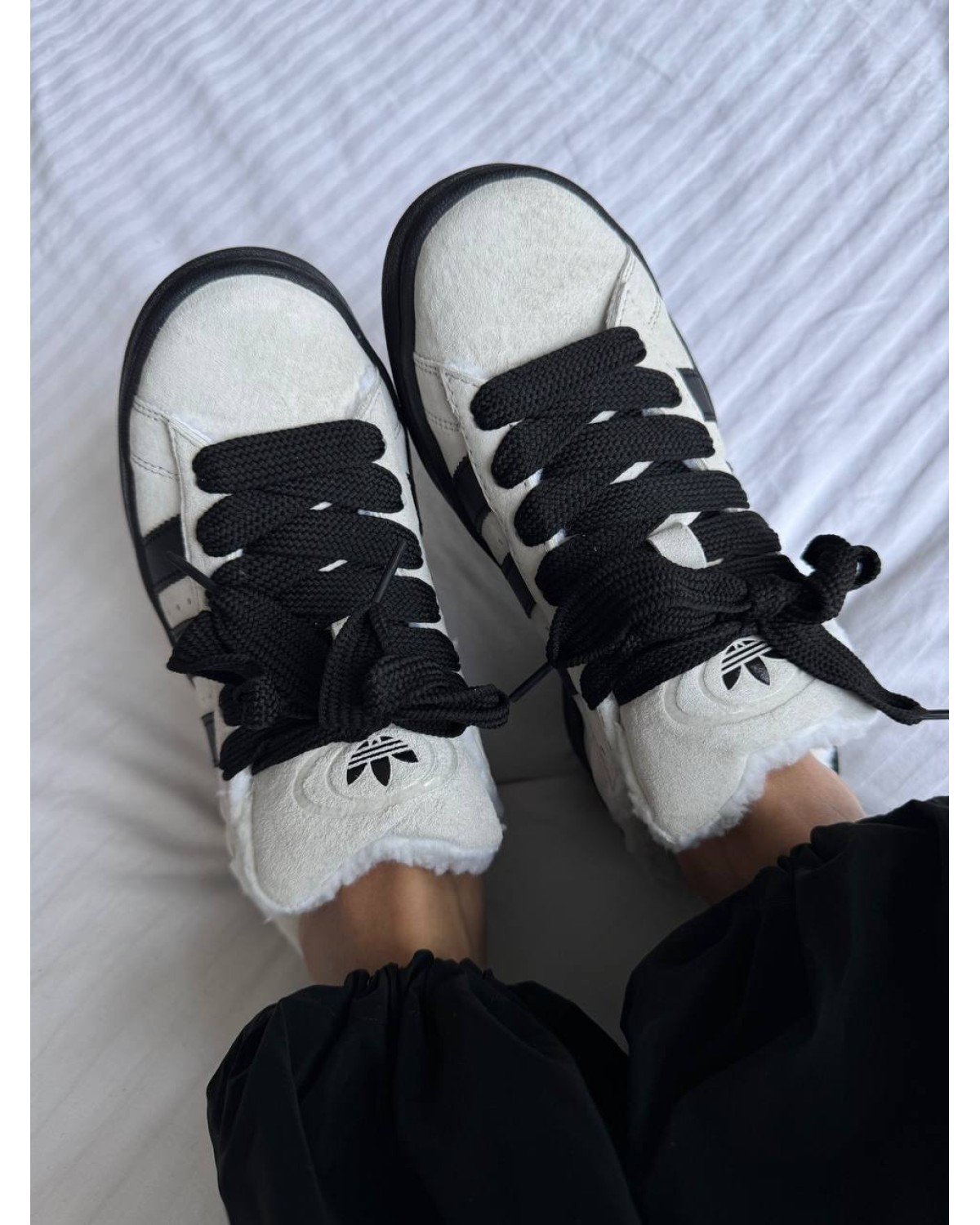 Adidas Campus Grey/Black Sole Fur