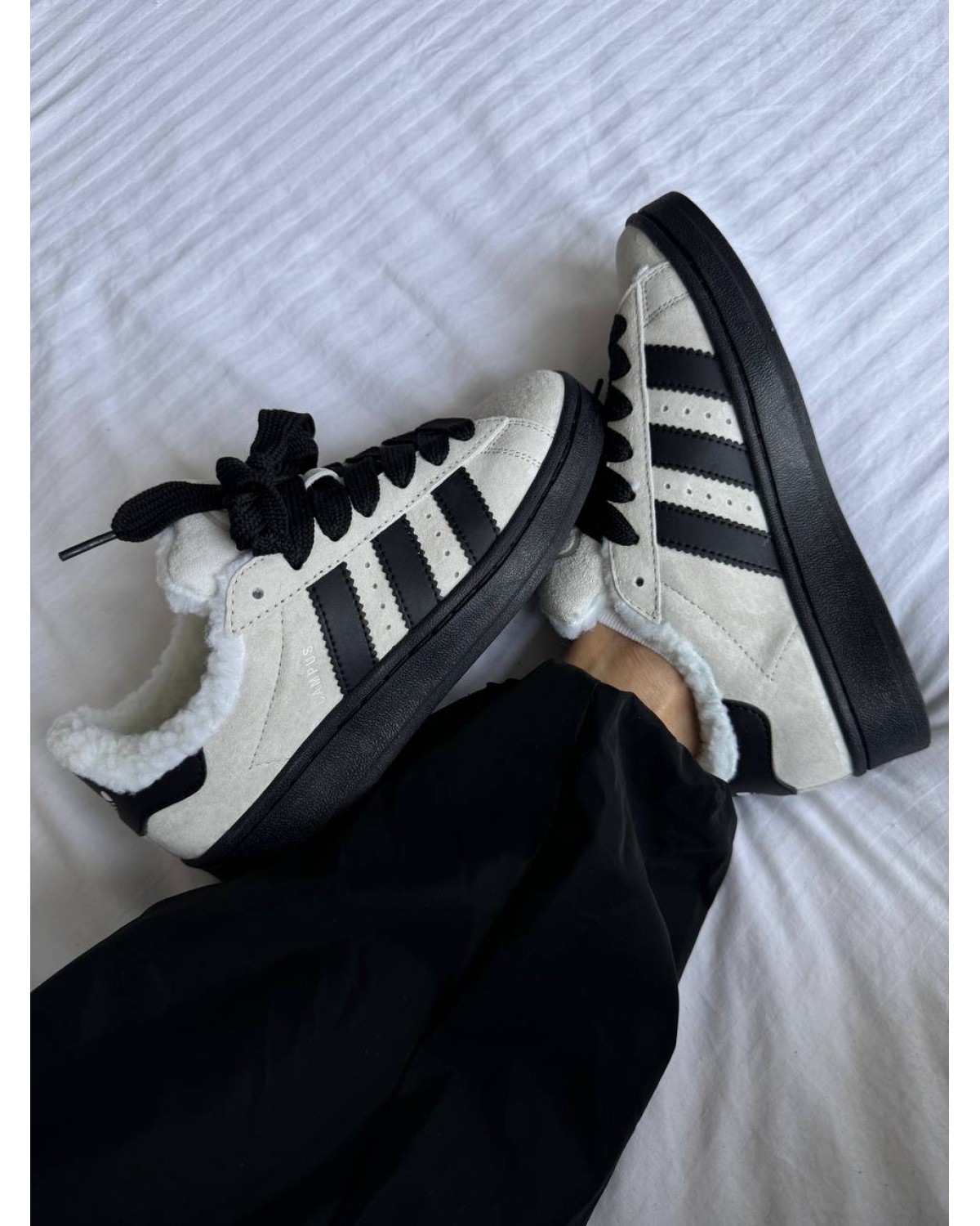 Adidas Campus Grey/Black Sole Fur