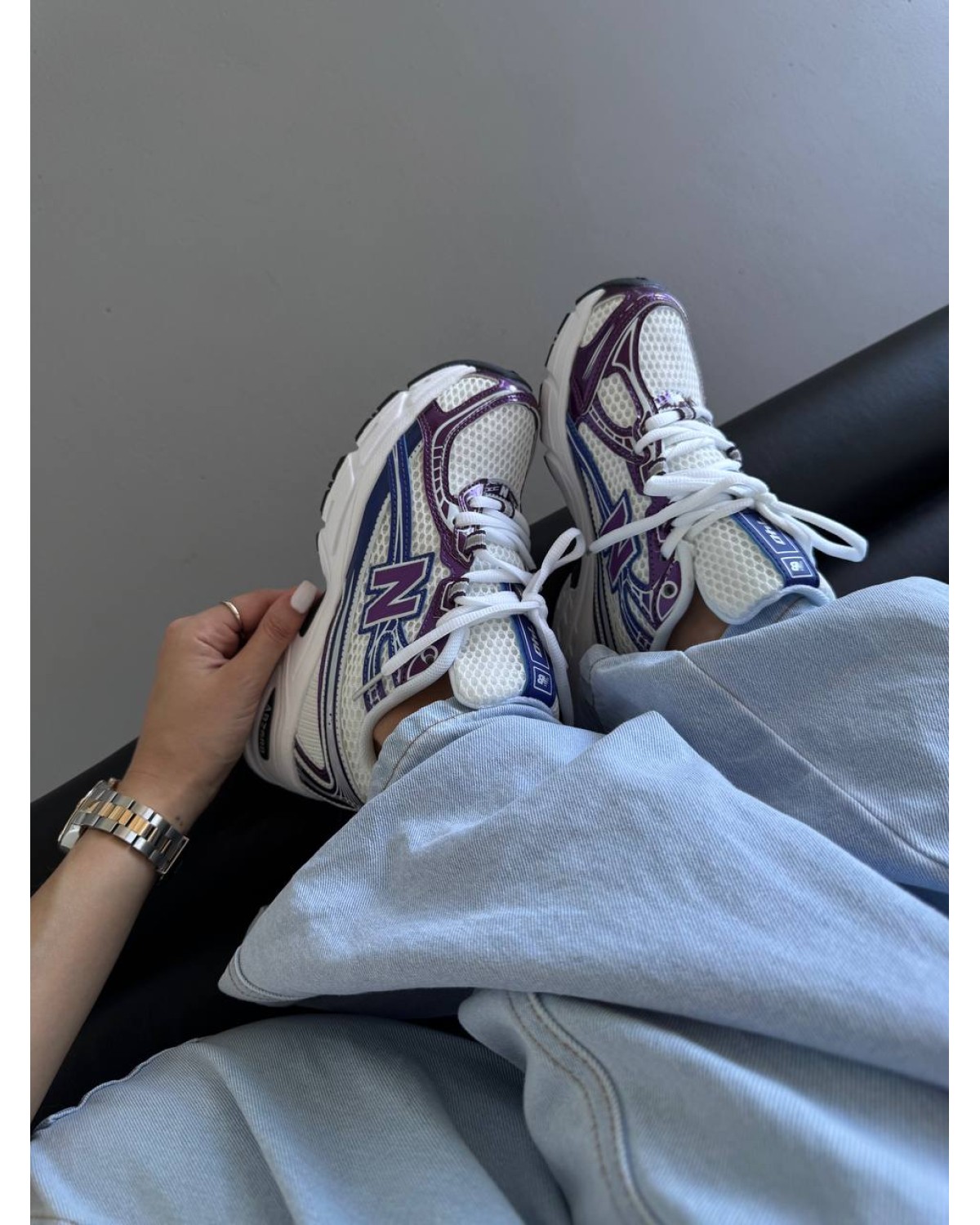 New Balance 740 White Purple Metallic