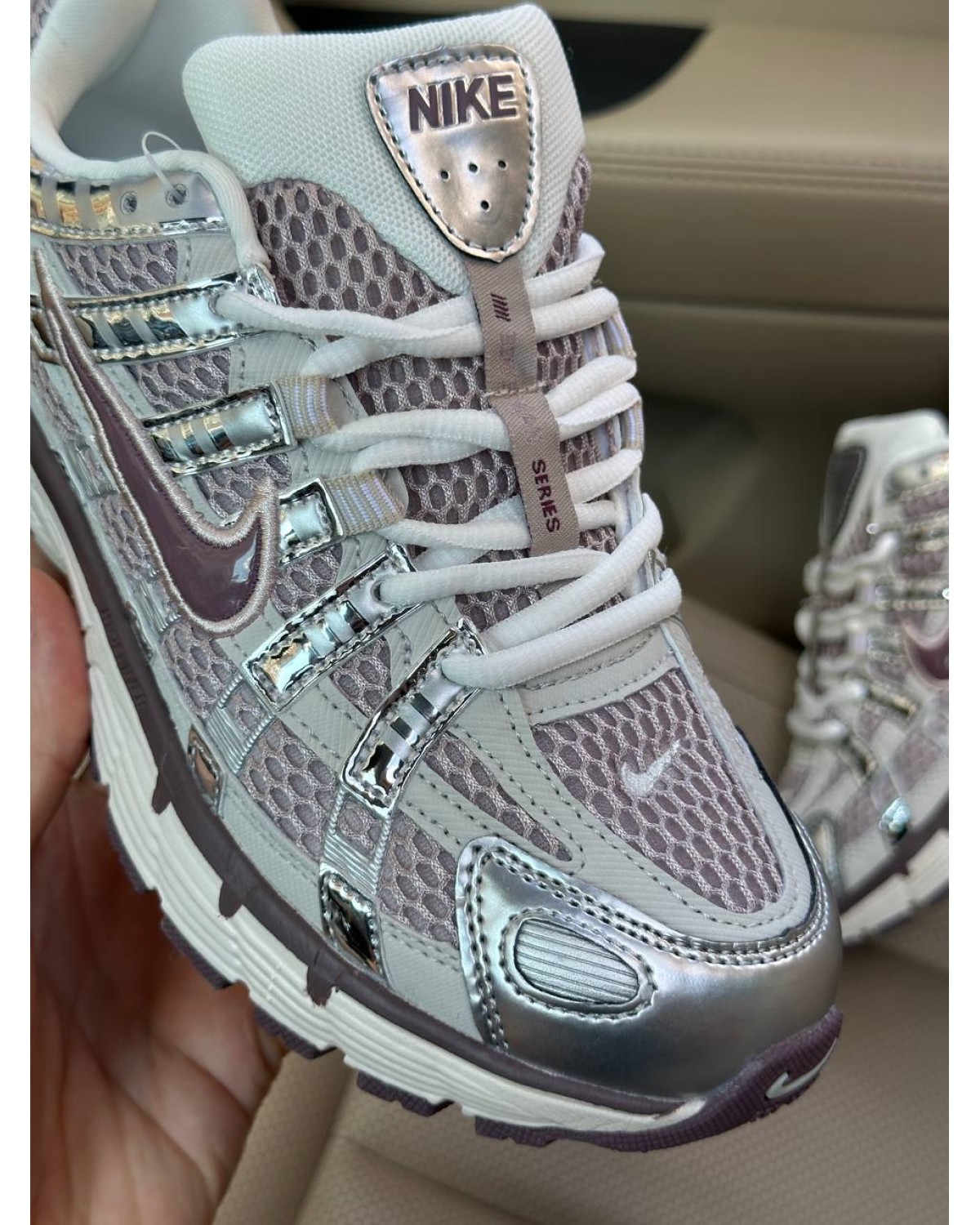 Nike P-6000 Maroon Silver