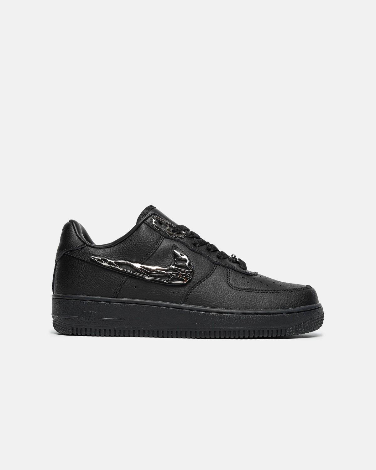 Air Force 1 Low Black “Molten Metal Swoosh”