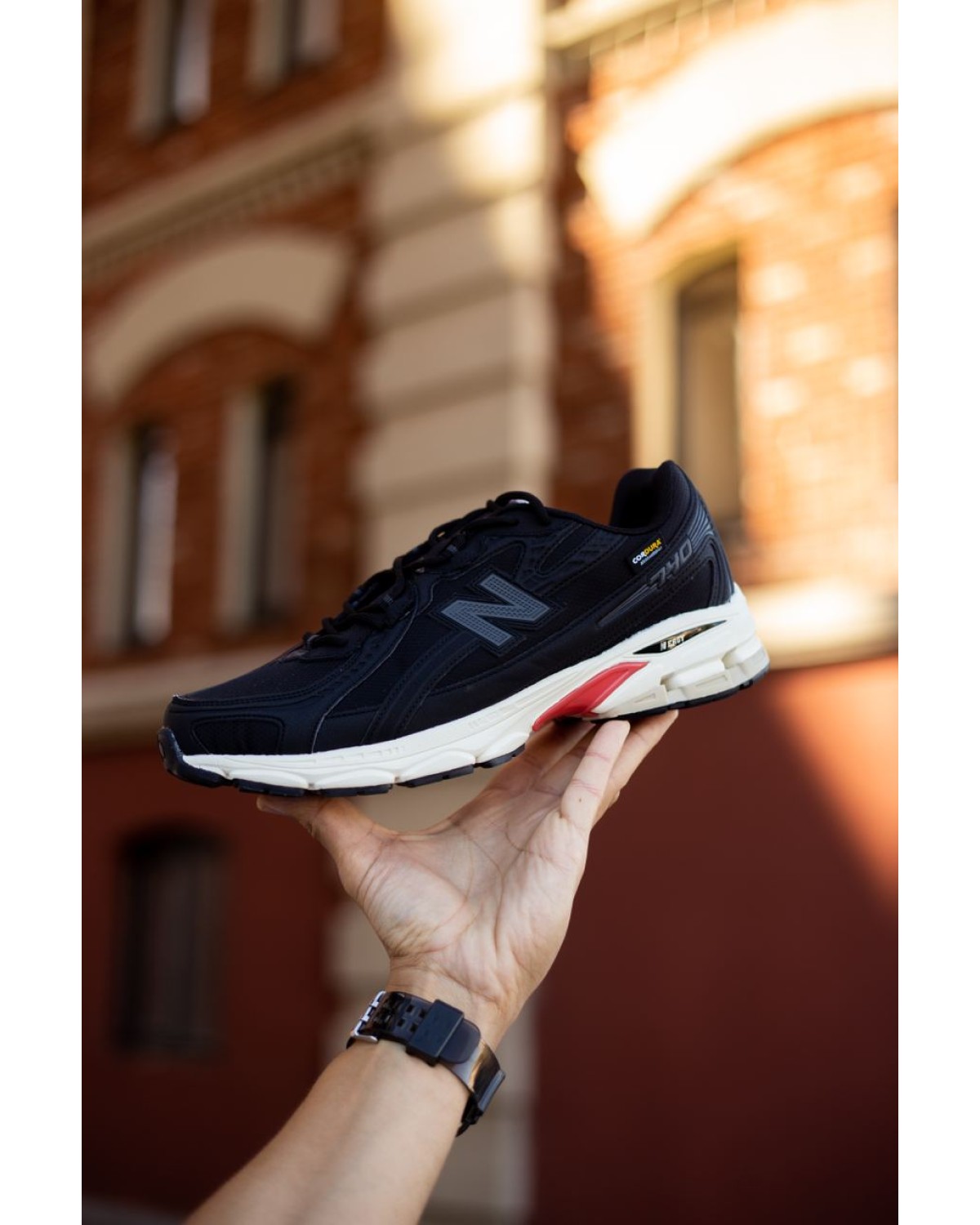 New Balance 740 Cordura Black/White/Red