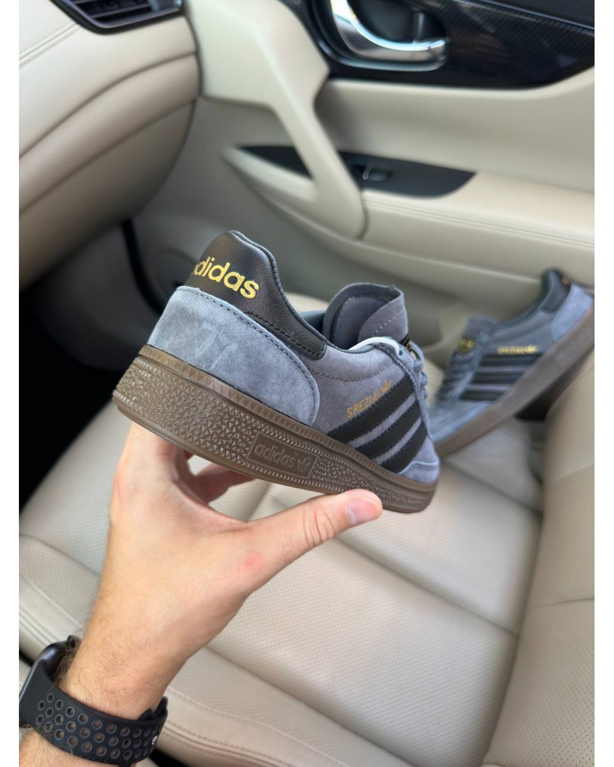 Adidas Spezial Dark Grey Black Adidas Spezial Dark Grey Black