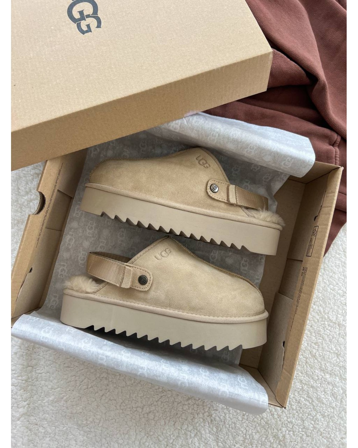 Lanah Clog Brown Beige