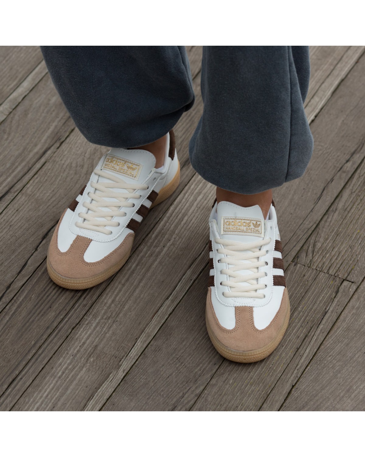 Adidas Spezial White Brown Beige Adidas Spezial White Brown Beige