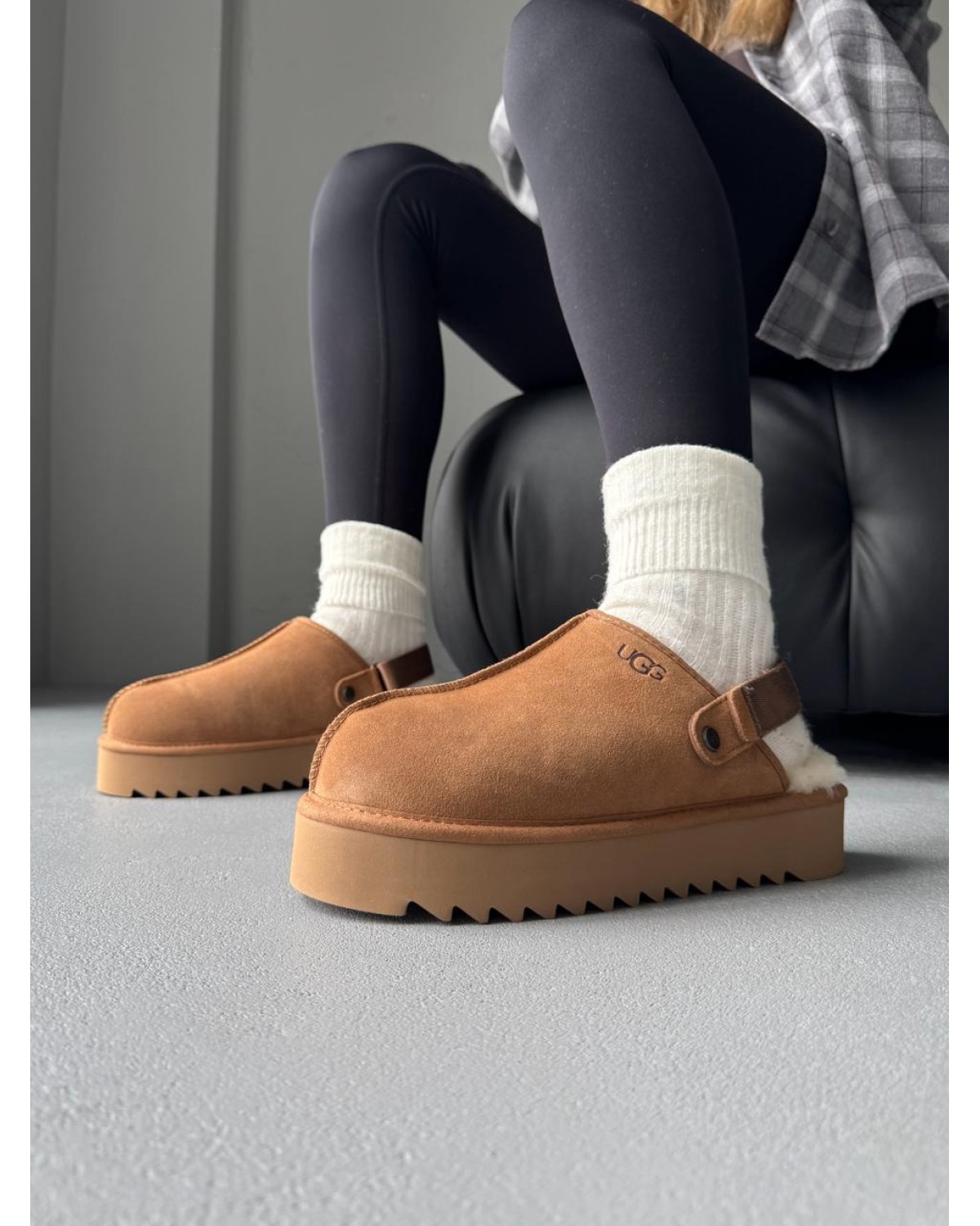 Ugg Lanah Clog Platform Chestnut Ugg Lanah Clog Platform Chestnut