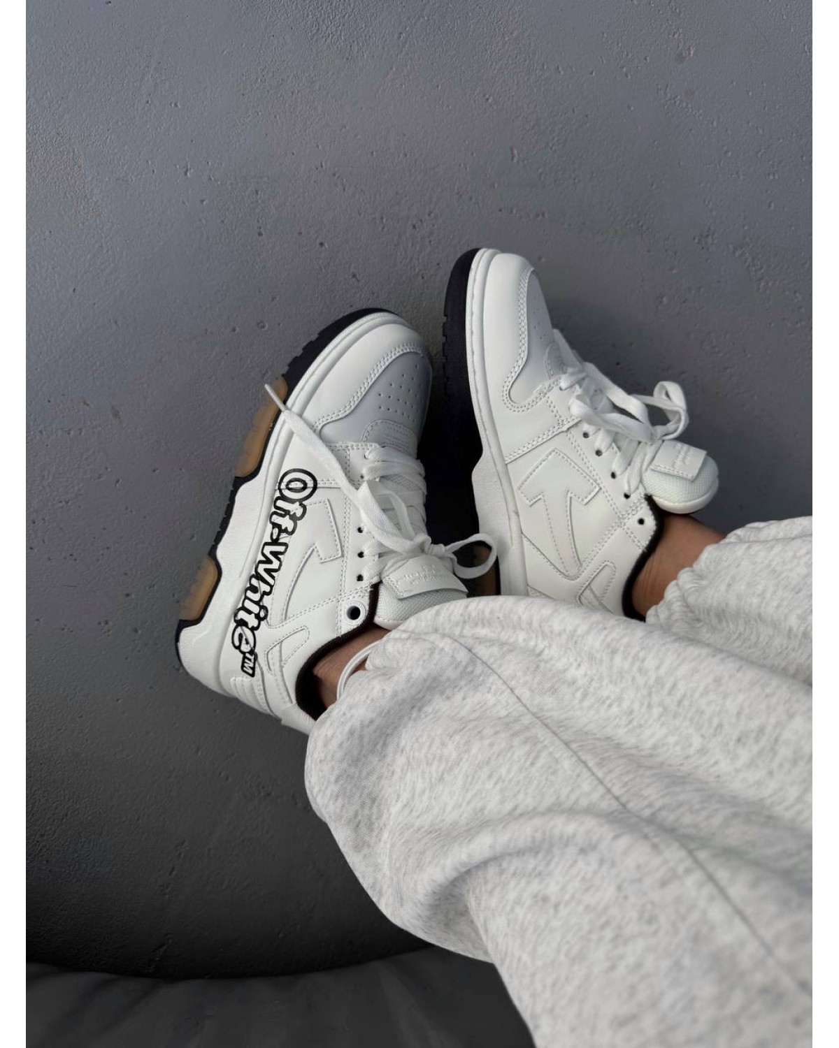 Off White Out Of Office For Walking White Logo Black