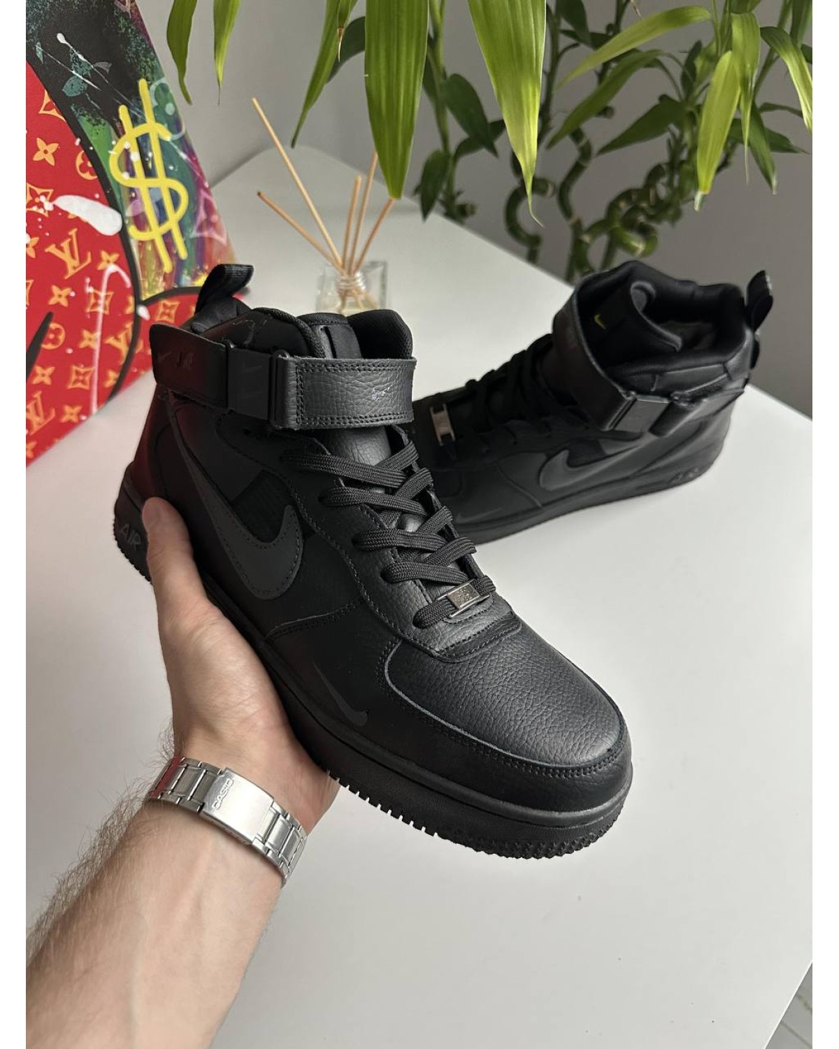Nike Air Force 1 Mid Black Nike Air Force 1 Mid Black