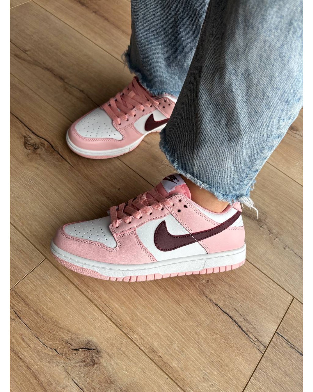 Nike Dunk Low Pink Foam Red White