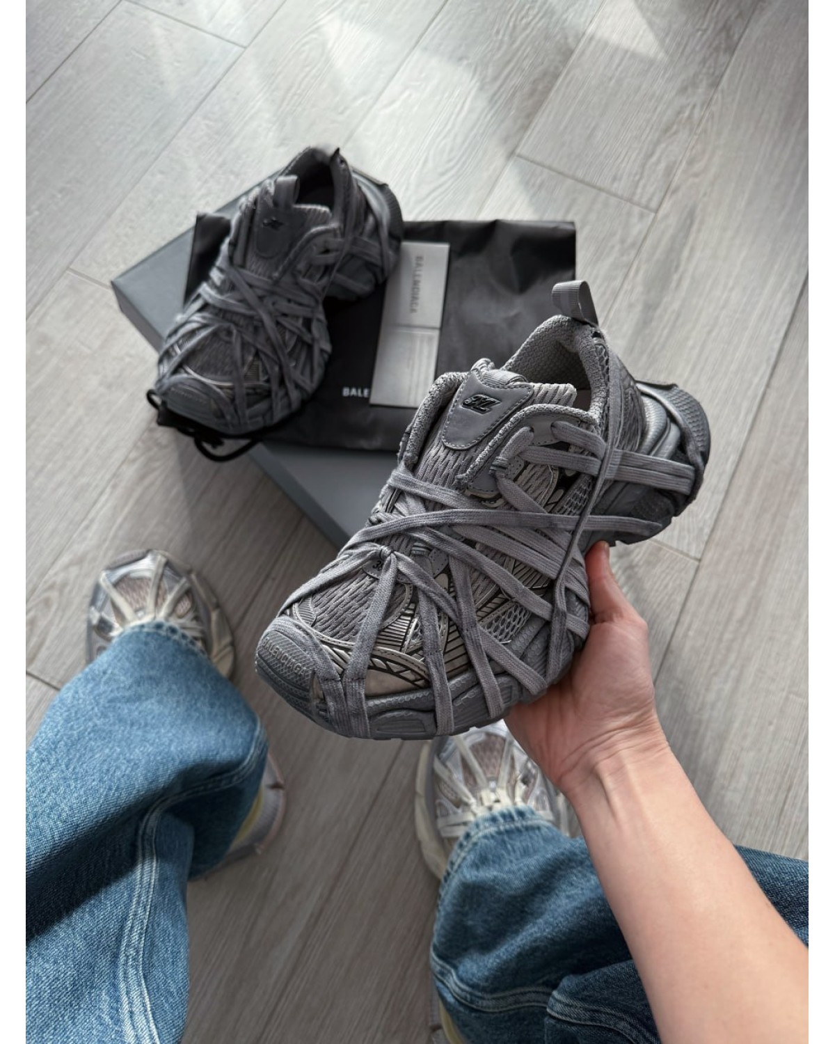 Balenciaga 3XL Extreme Lace Trainers Grey