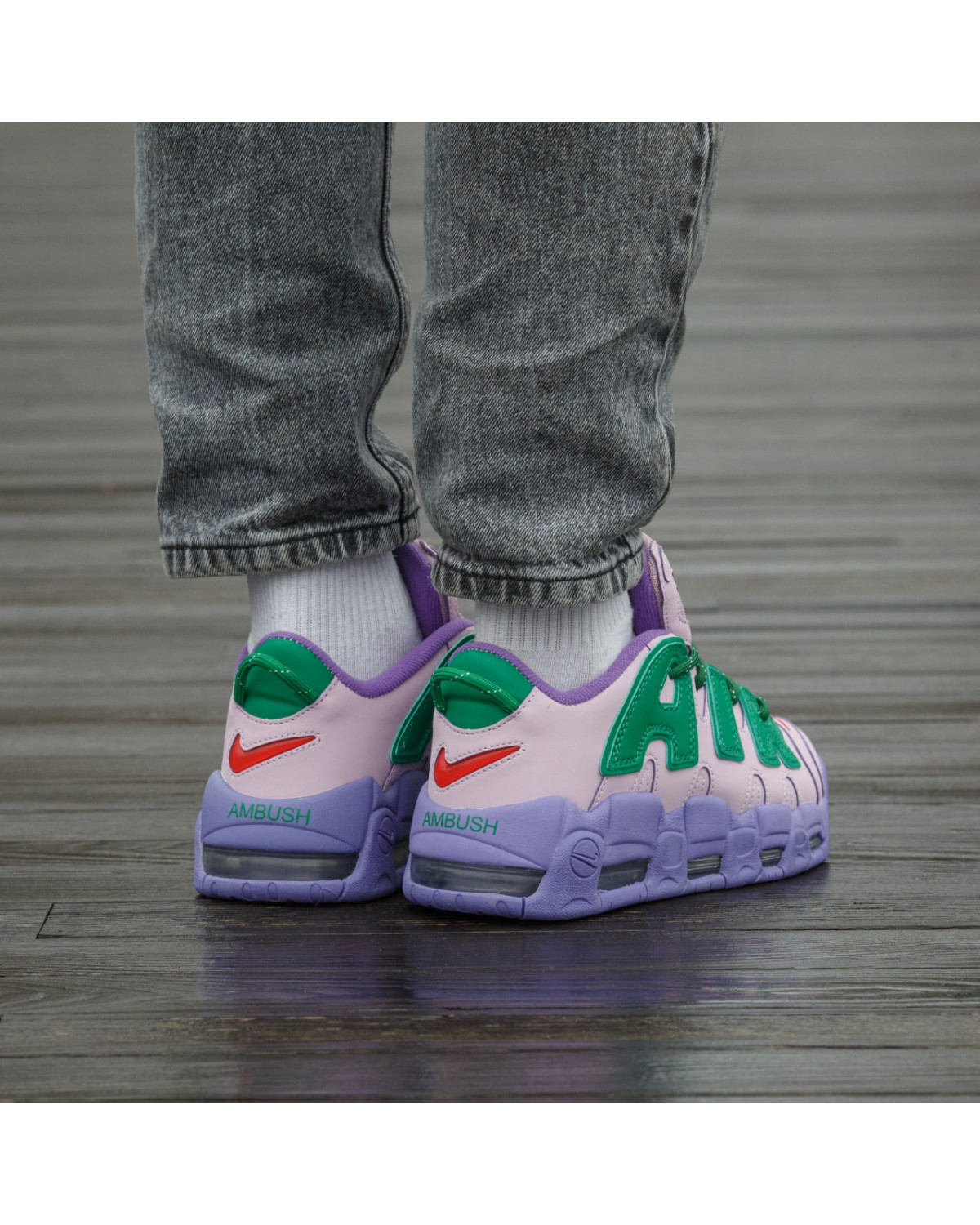 Nike Air More Uptempo Low x Ambush Pink Purple Green