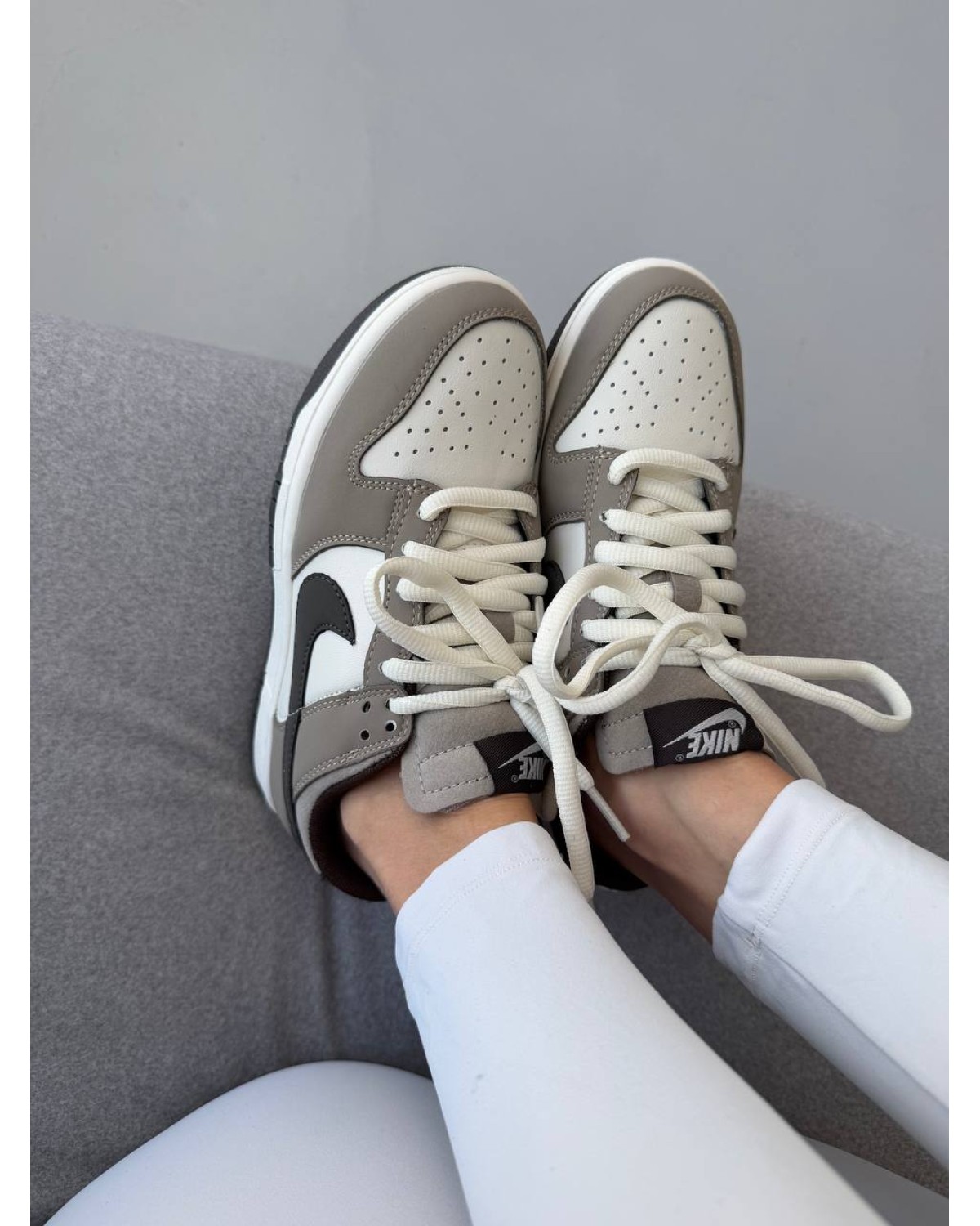 Nike Sb Dunk Grey/White/Black Swoosh