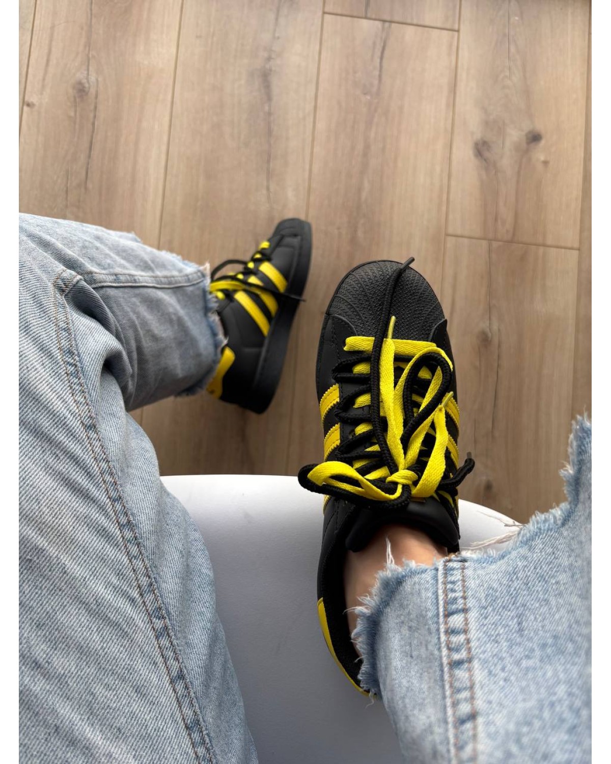 Adidas Superstar Pokemon Black Yellow Custom