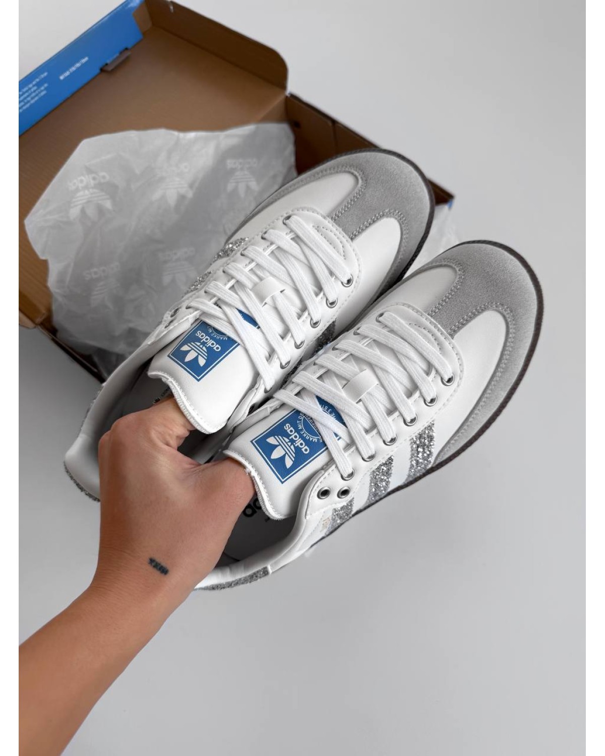 Adidas Samba White Glitter Shine