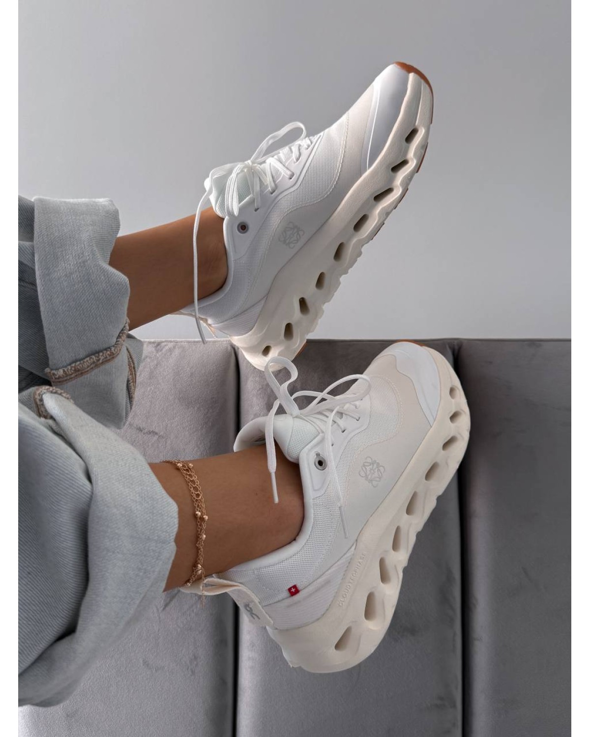 Loewe x Cloudfit White Beige