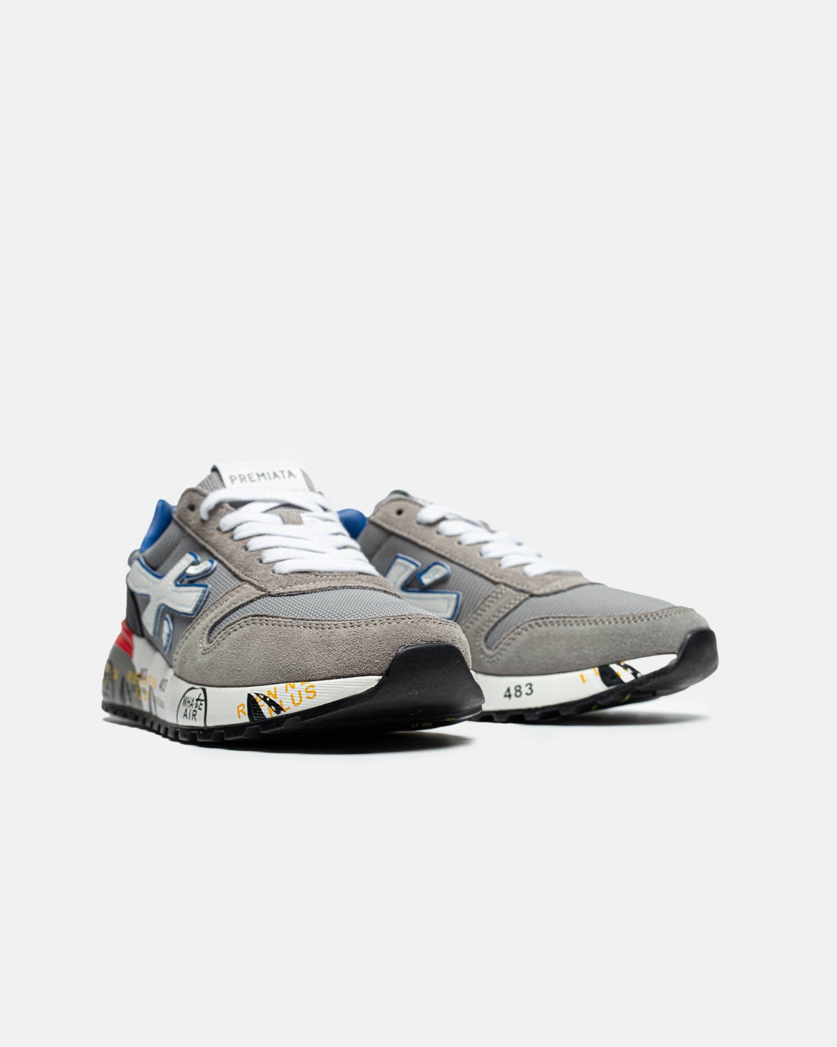 Premiata Mick Grey Blue Red