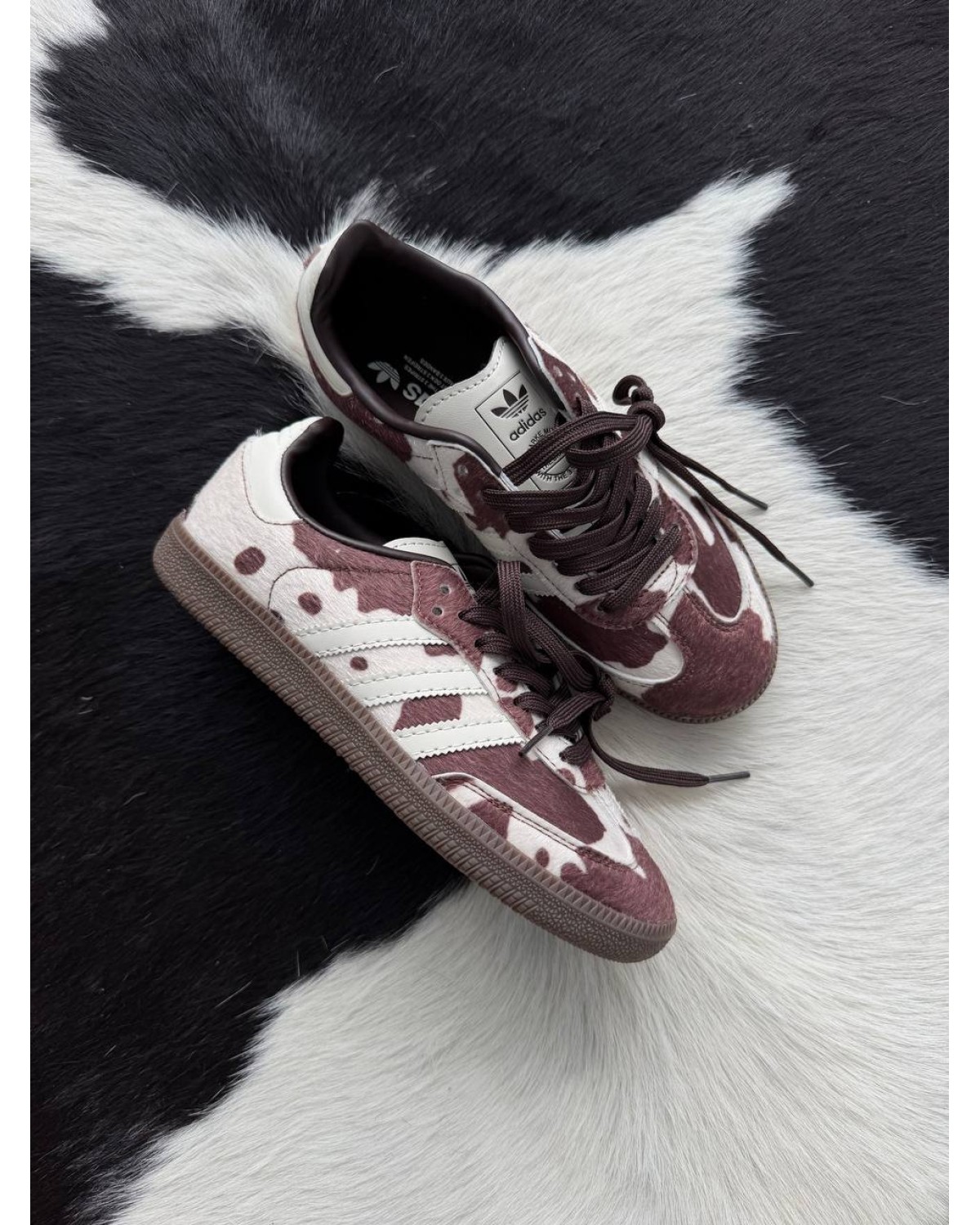 Adidas Samba Cow Print/White