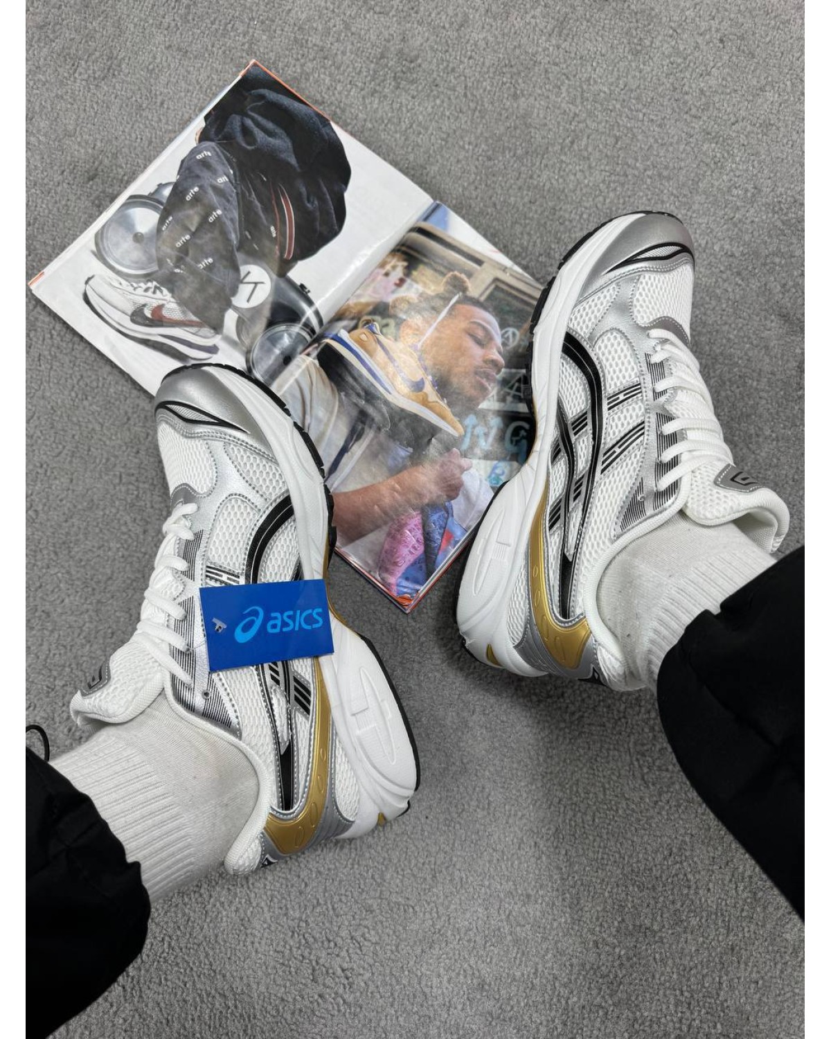 Asics Gel Kayano 14 White Silver Yellow