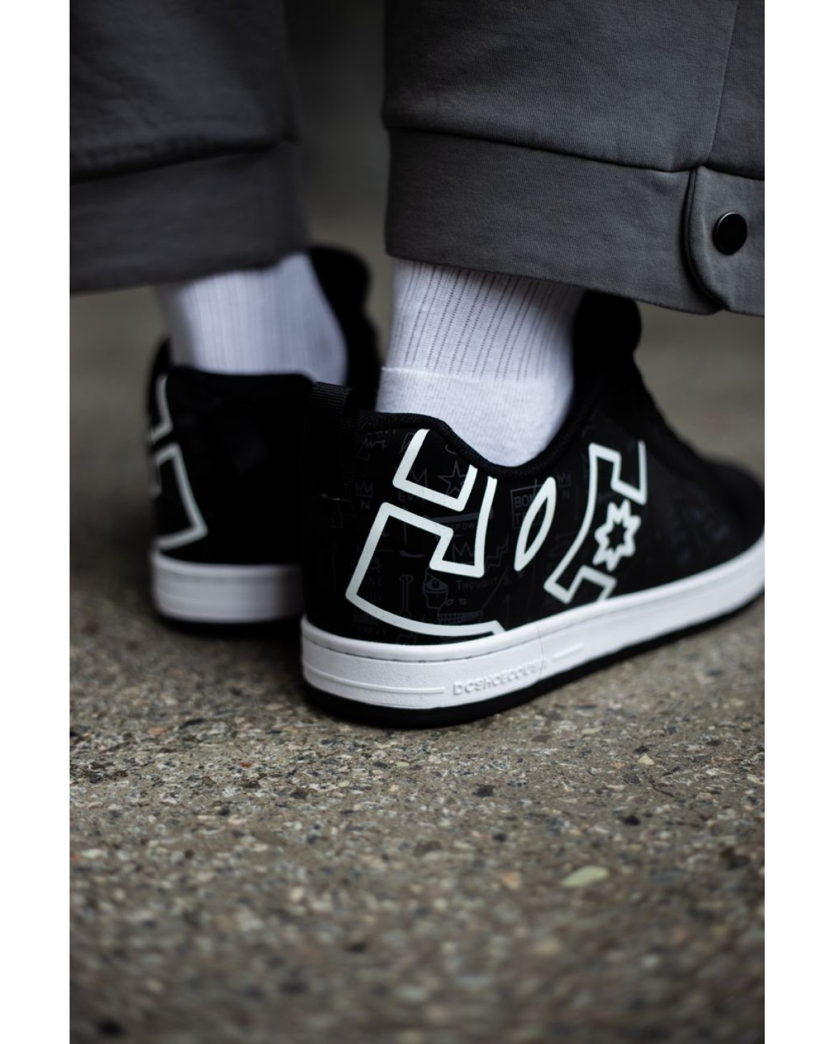 DC Shoes Court Graffik Black White DC Shoes Court Graffik Black White