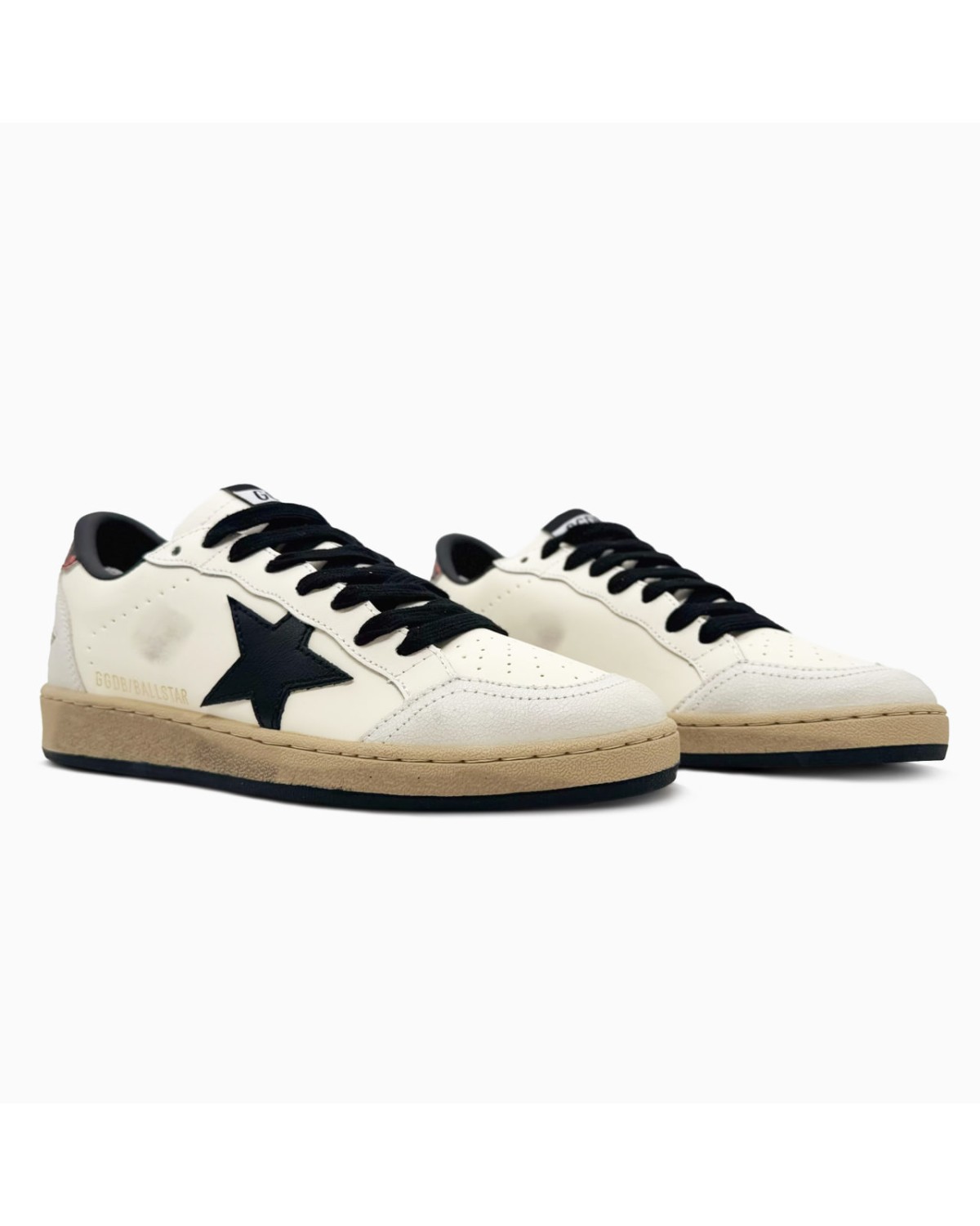 Golden Goose Ball Star White Nappa Black Star Golden Goose Ball Star White Nappa Black Star