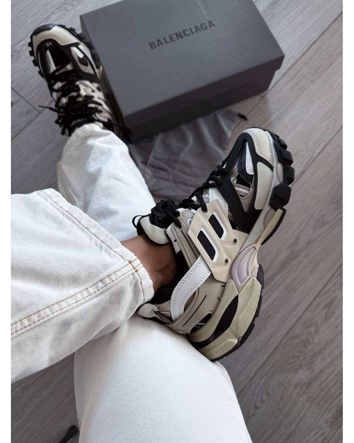 Balenciaga Track Beige Black Balenciaga Track Beige Black