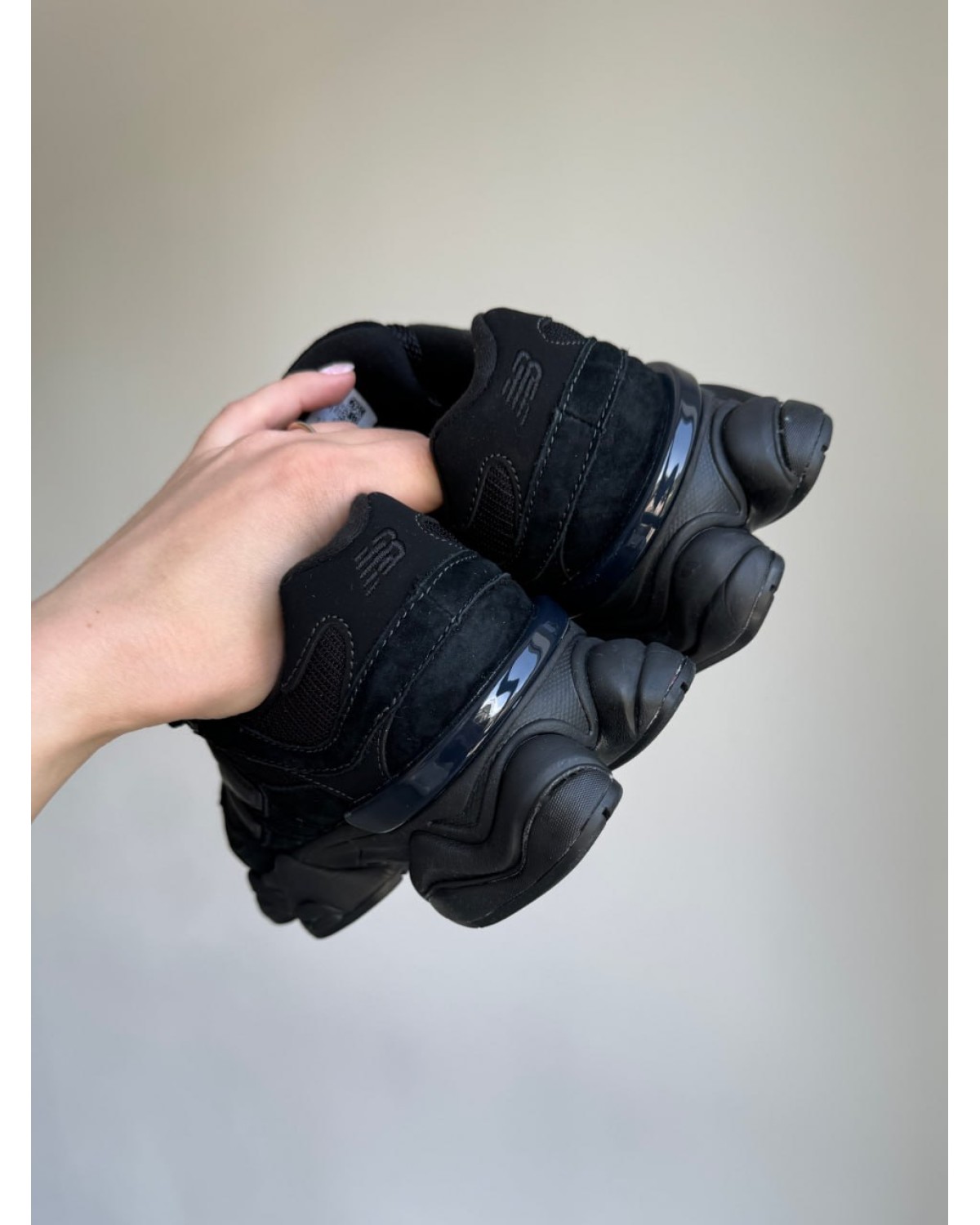New Balance 9060 Triple Black Leather
