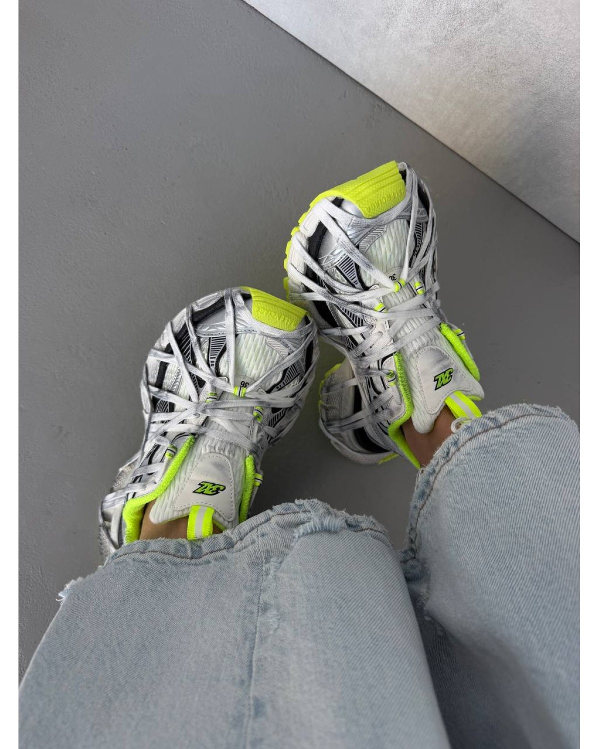 Balenciaga 3XL Extreme Laces Acid/Silver Balenciaga 3XL Extreme Laces Acid/Silver