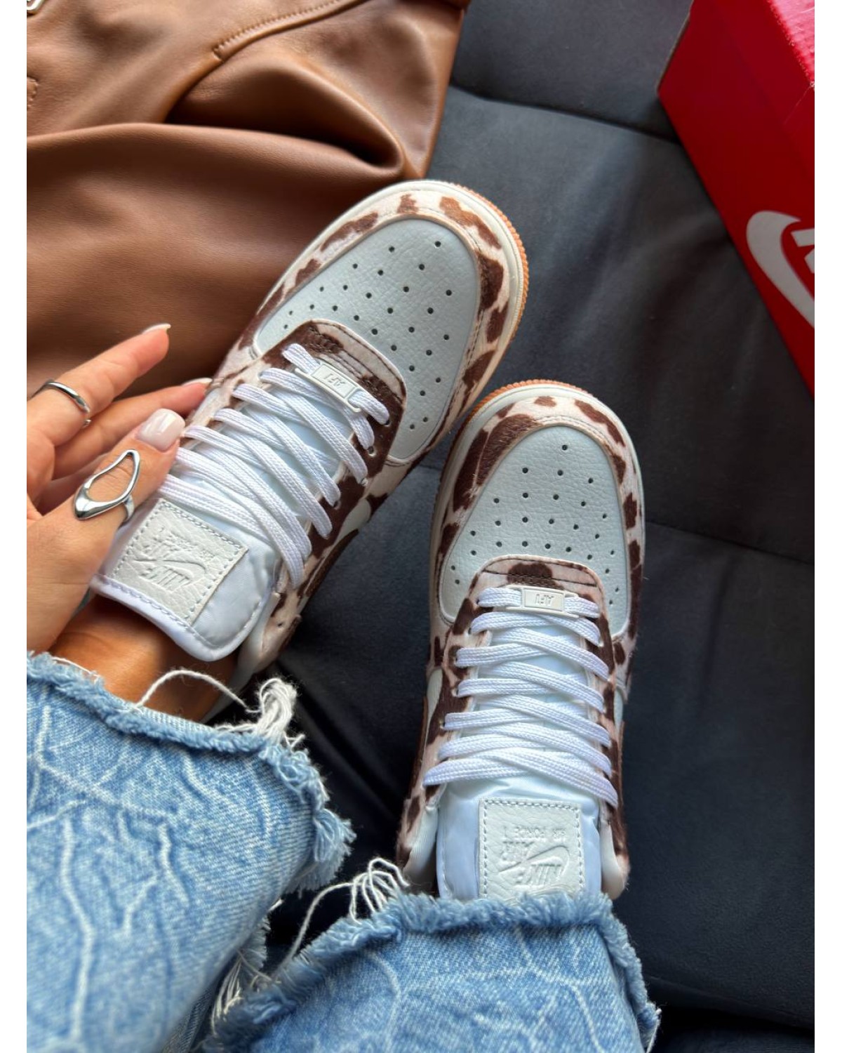 Nike Air Force 1 Low Cow Print Field Nike Air Force 1 Low Cow Print Field