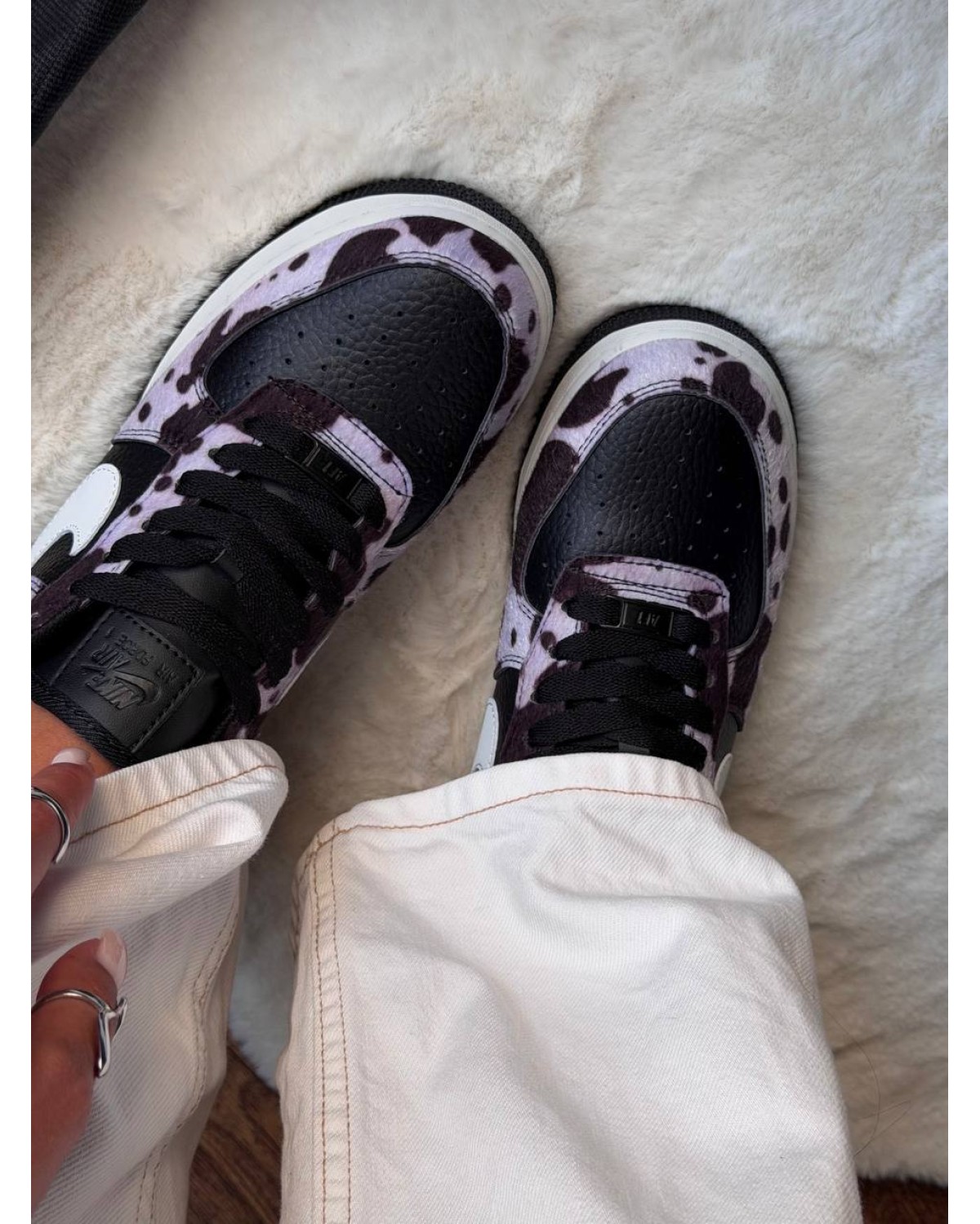 Nike Air Force 1 Low Cow Print Field Black Nike Air Force 1 Low Cow Print Field Black