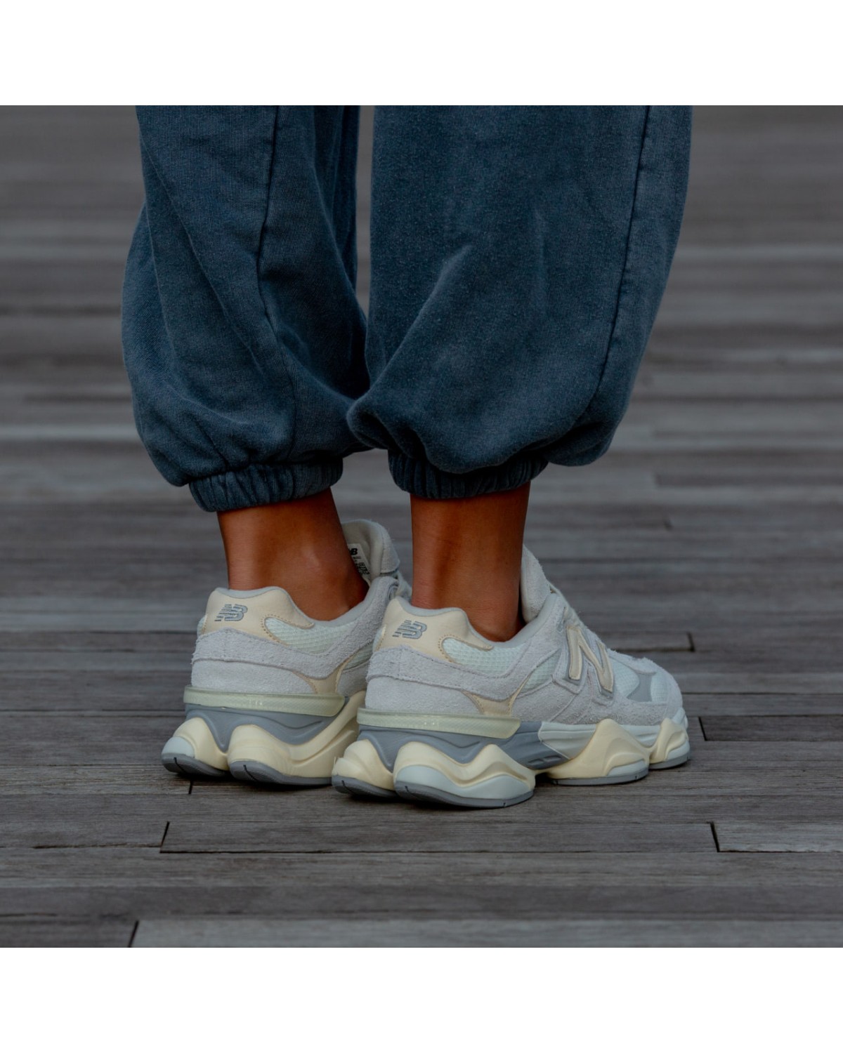 New Balance 9060 Quartz Grey Team Cream Sea Salt