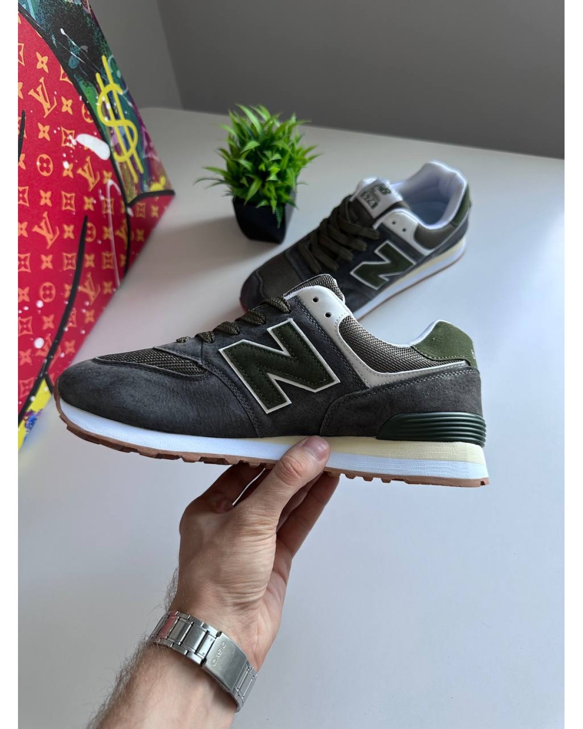 New Balance 574 Grey Green