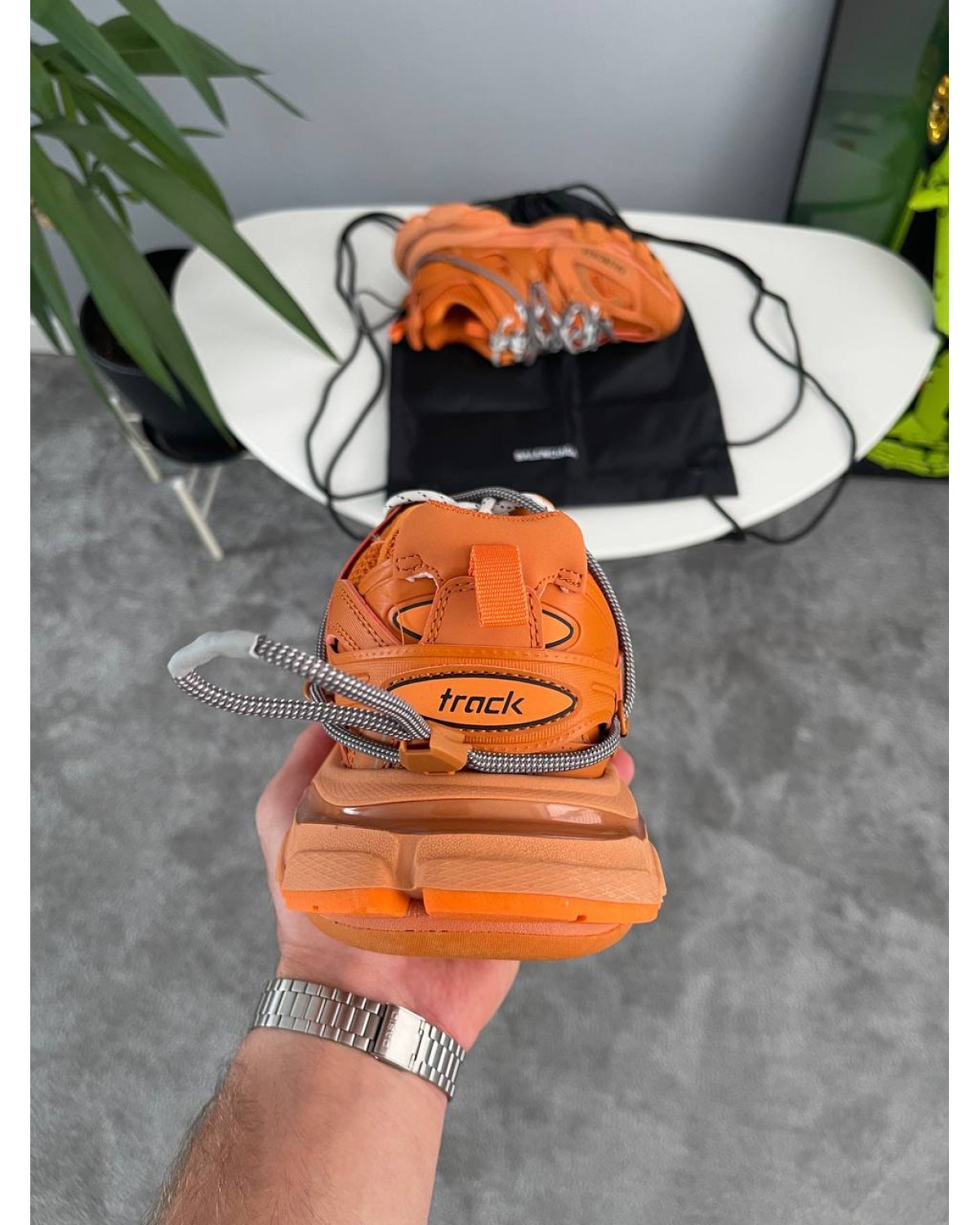 Balenciaga Track Trail Laces Orange