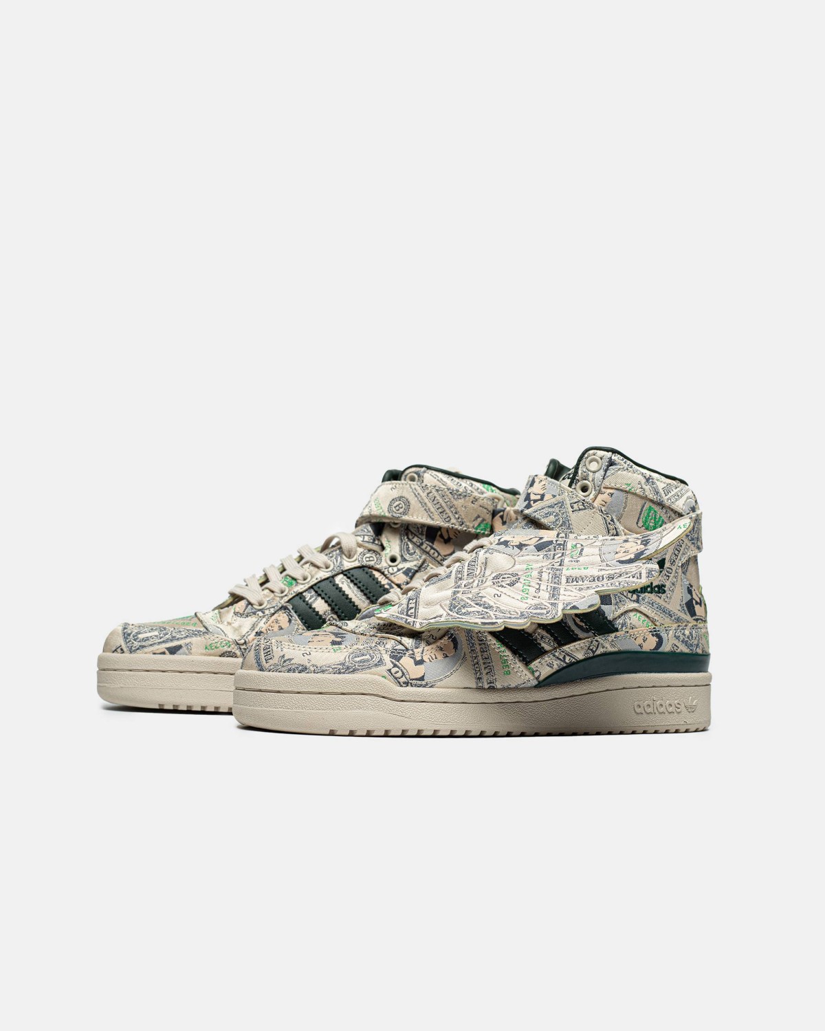 Adidas x Jeremy Scott Forum Wings 1.0 Money Green
