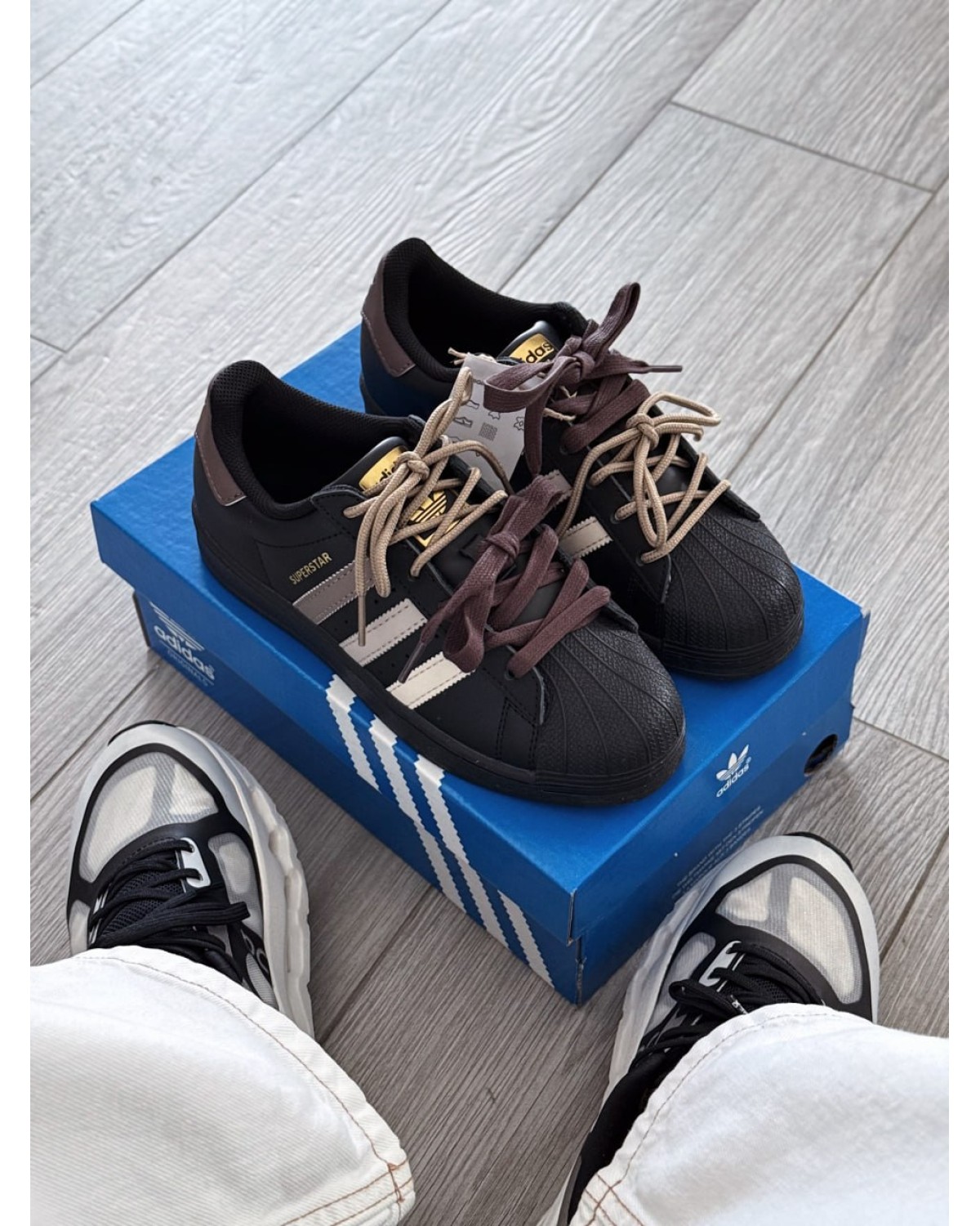 Adidas Superstar Custom Laces Black