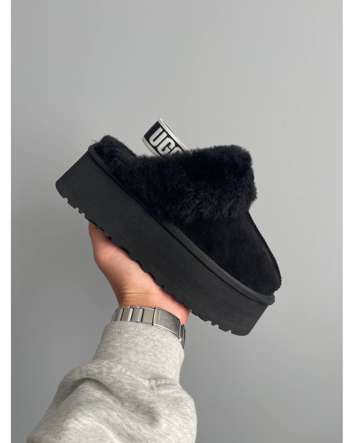 Ugg Funkette Slipper Platform Black