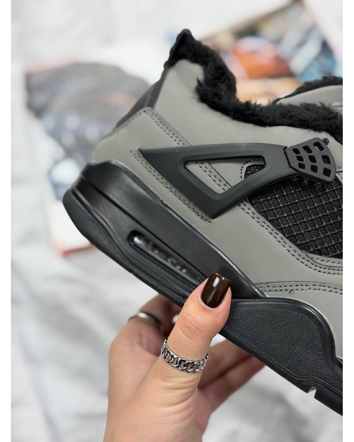 Nike Jordan 4 Black Grey Cat