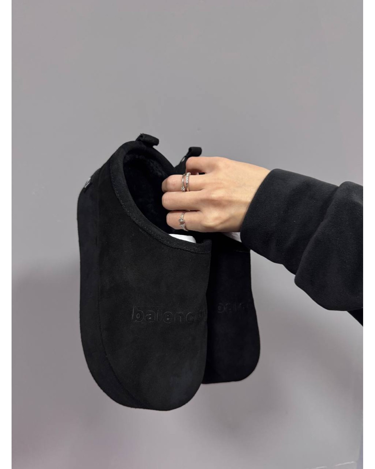 Balenciaga Alaska Soft Platform Mules Black