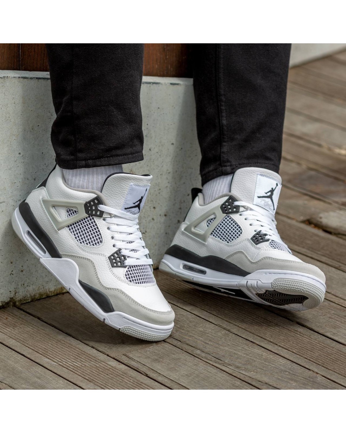 Nike Air Jordan Retro 4 Military Black