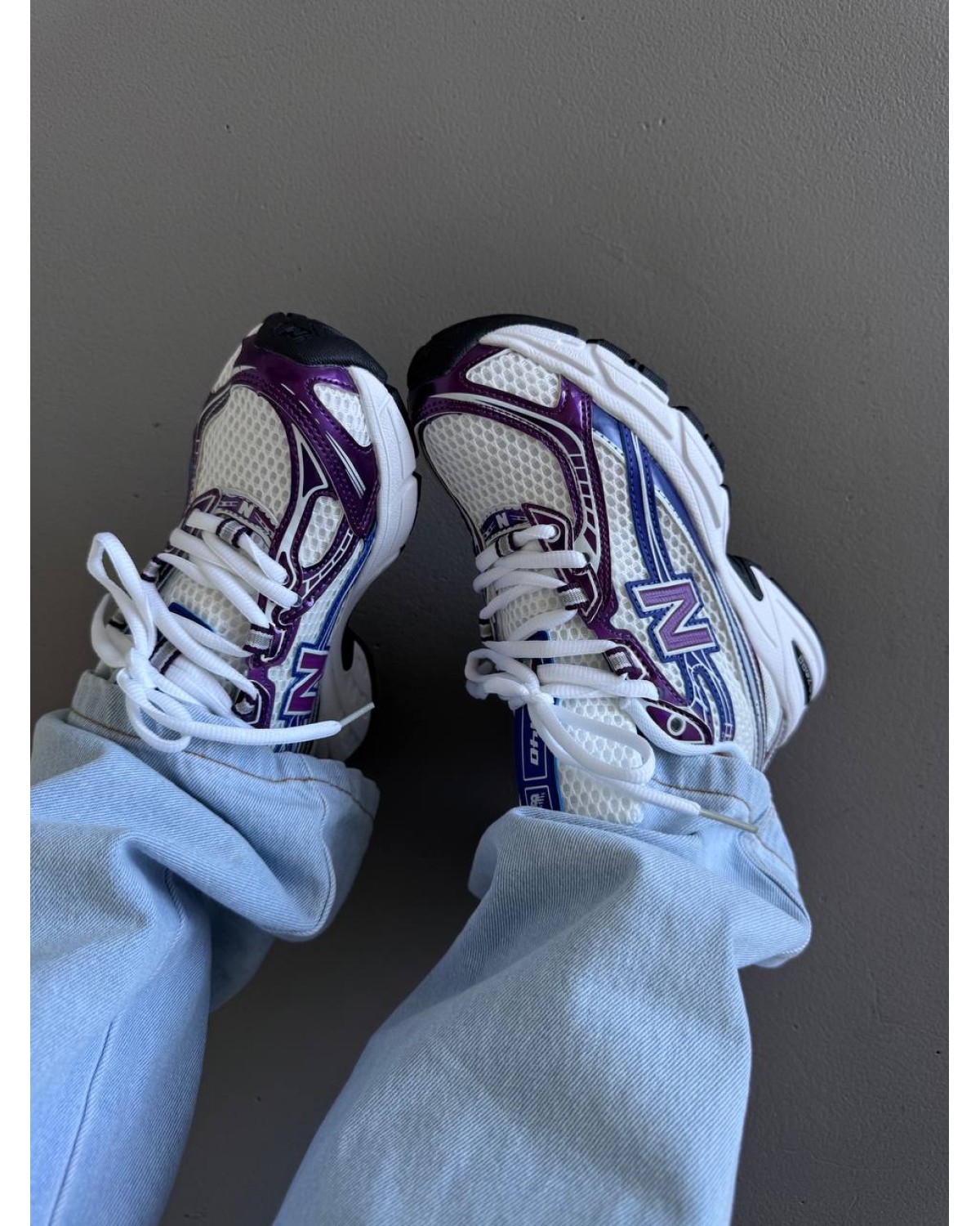 New Balance 740 White Purple Metallic
