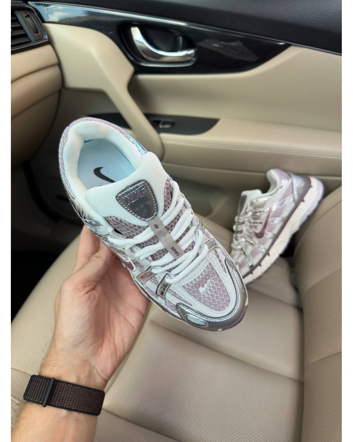 Nike P-6000 Maroon Silver