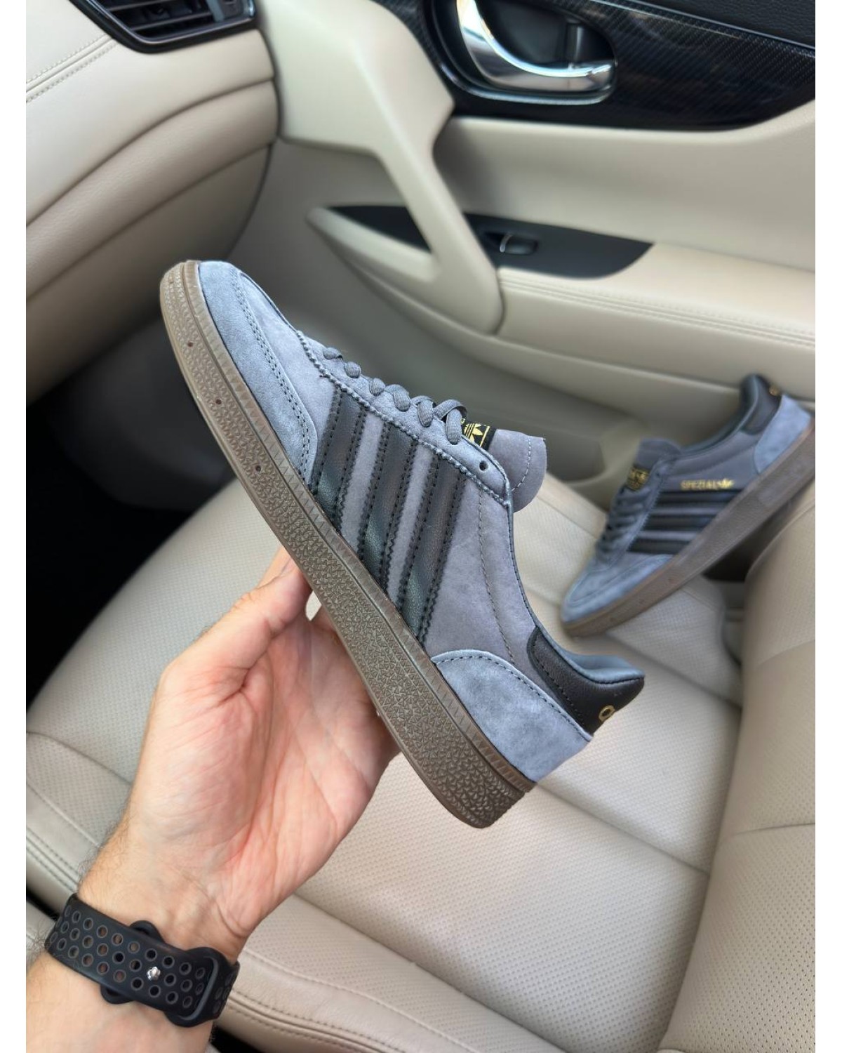 Adidas Spezial Dark Grey Black Adidas Spezial Dark Grey Black