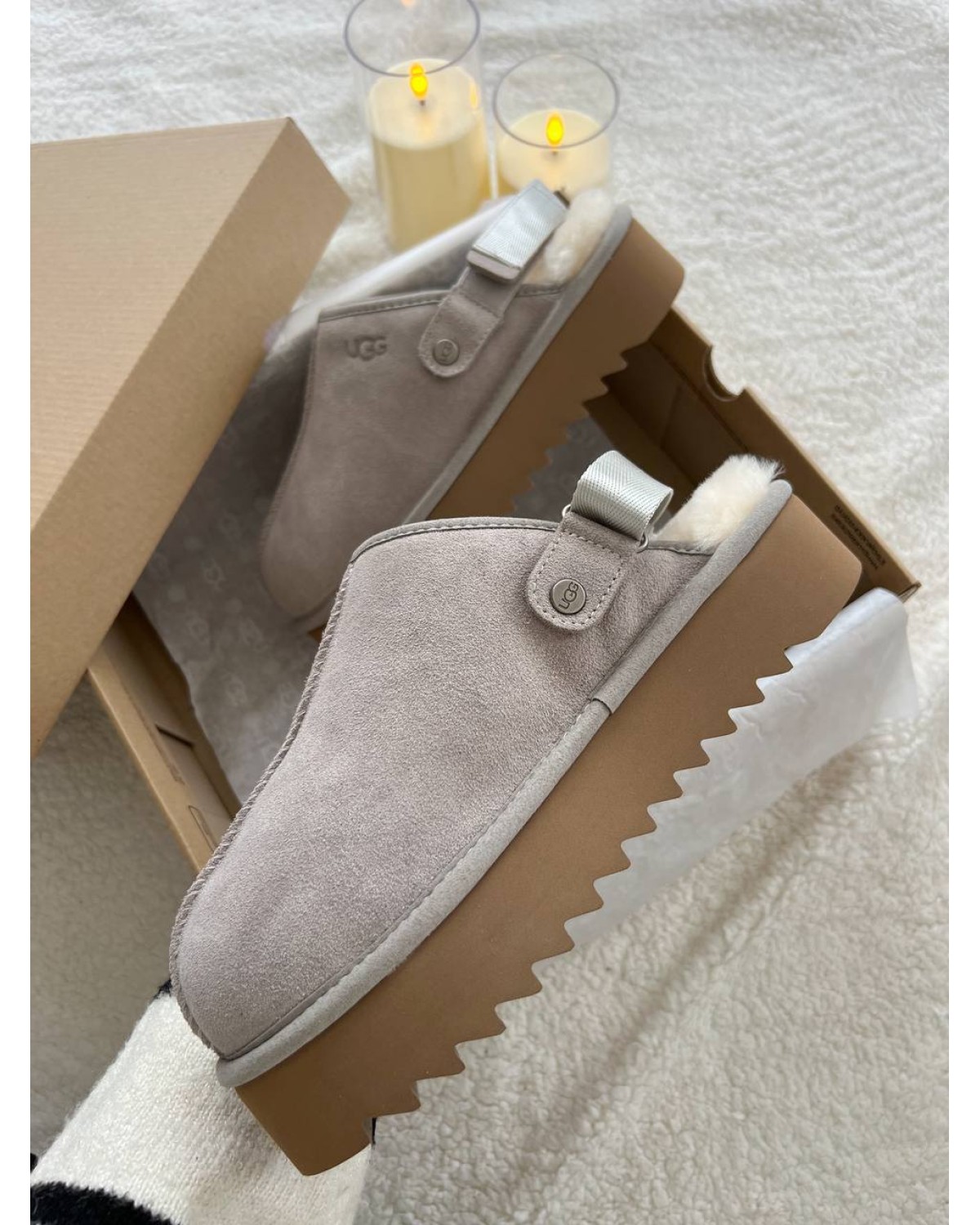 Lanah Clog Brown Grey