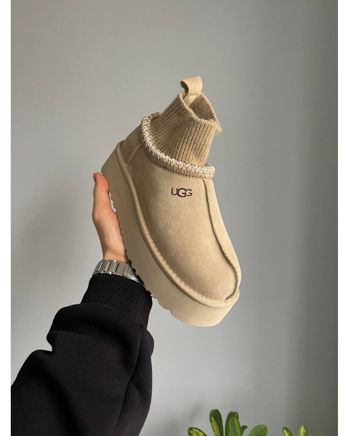 Ugg Tasman Platform Sock Beige