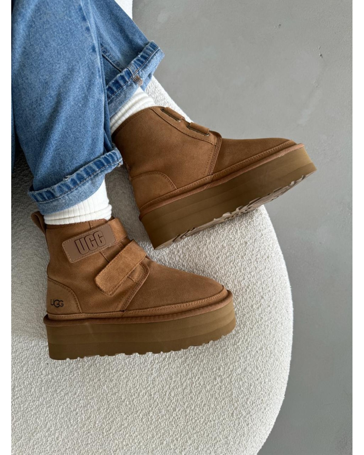 Ugg Neumal Platform Velcro Chestnut Ugg Neumal Platform Velcro Chestnut