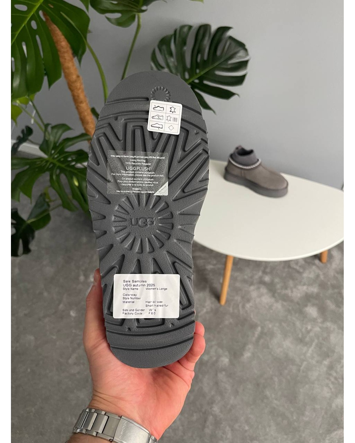 UGG Tasman Platform Sock Grey