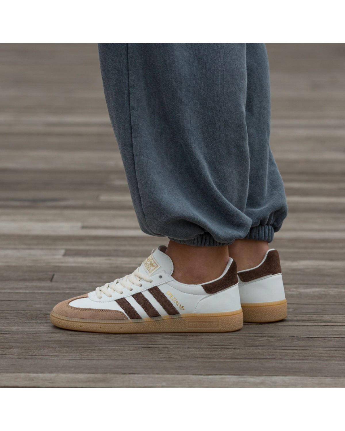 Adidas Spezial White Brown Beige Adidas Spezial White Brown Beige