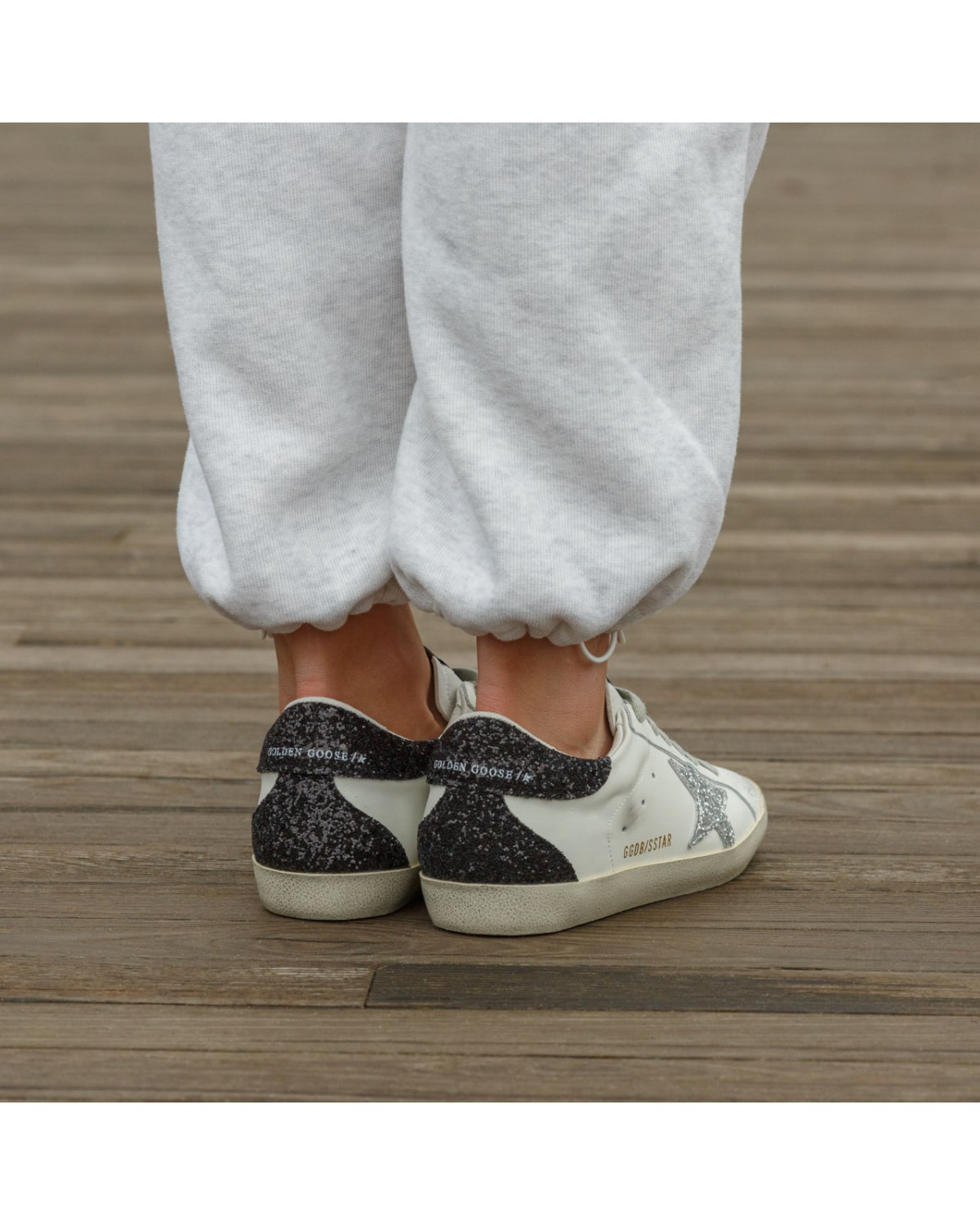 Golden Goose White Silver