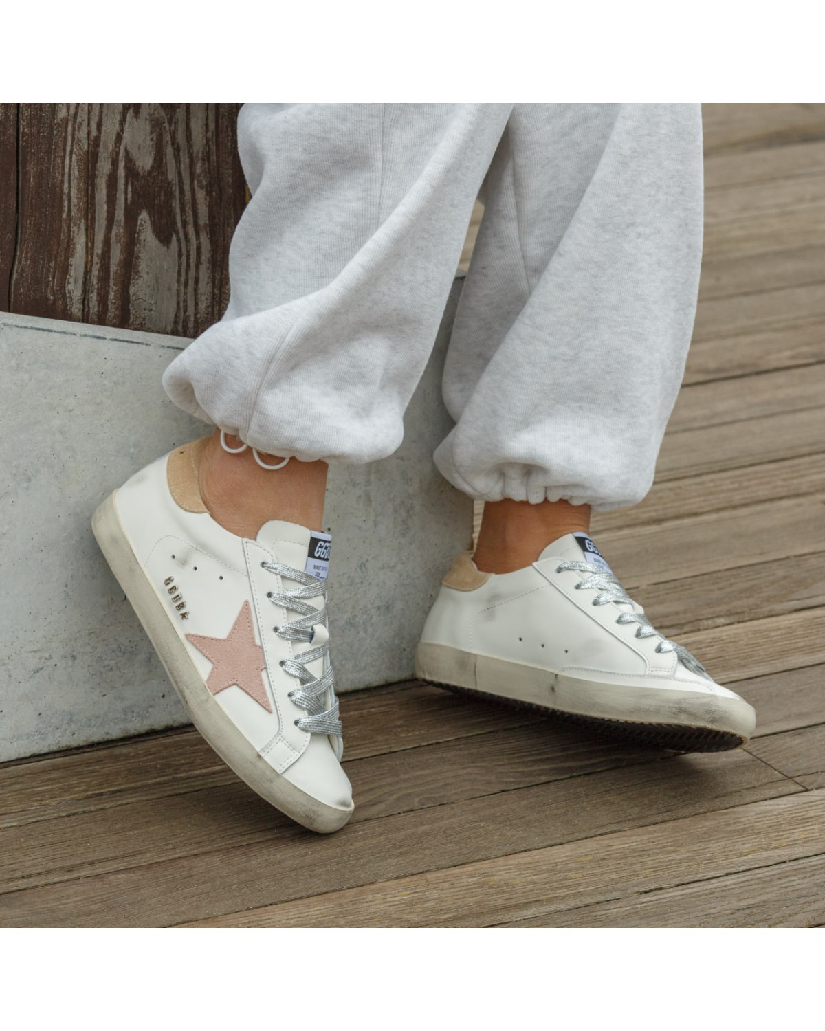 Golden Goose White Rose